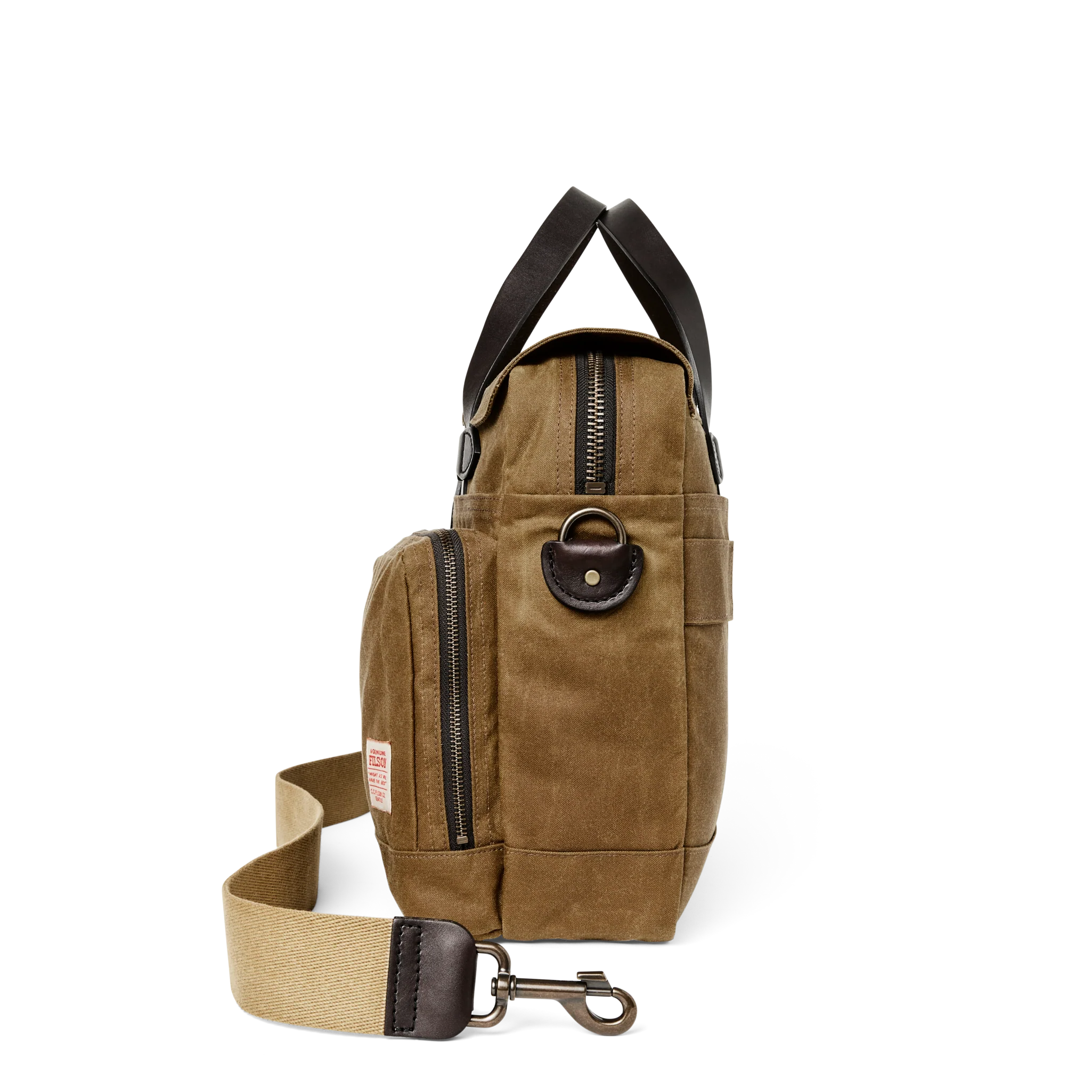 24 Hour Tin Cloth Briefcase - Dark Tan