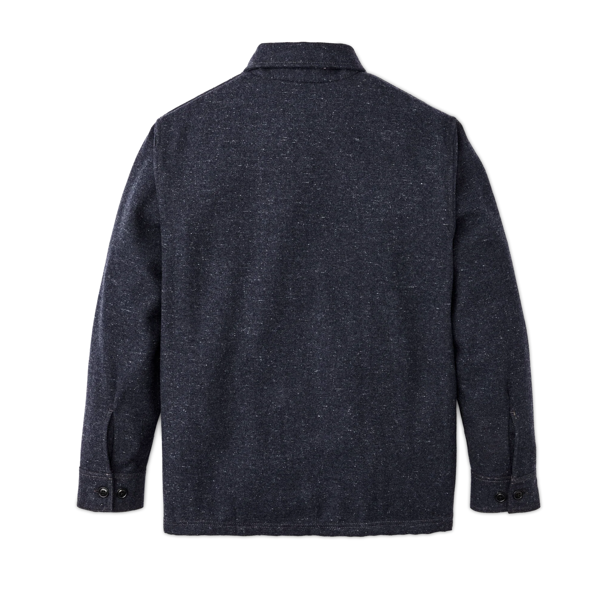 Heathered Wool Jac-shirt - Blue Heather