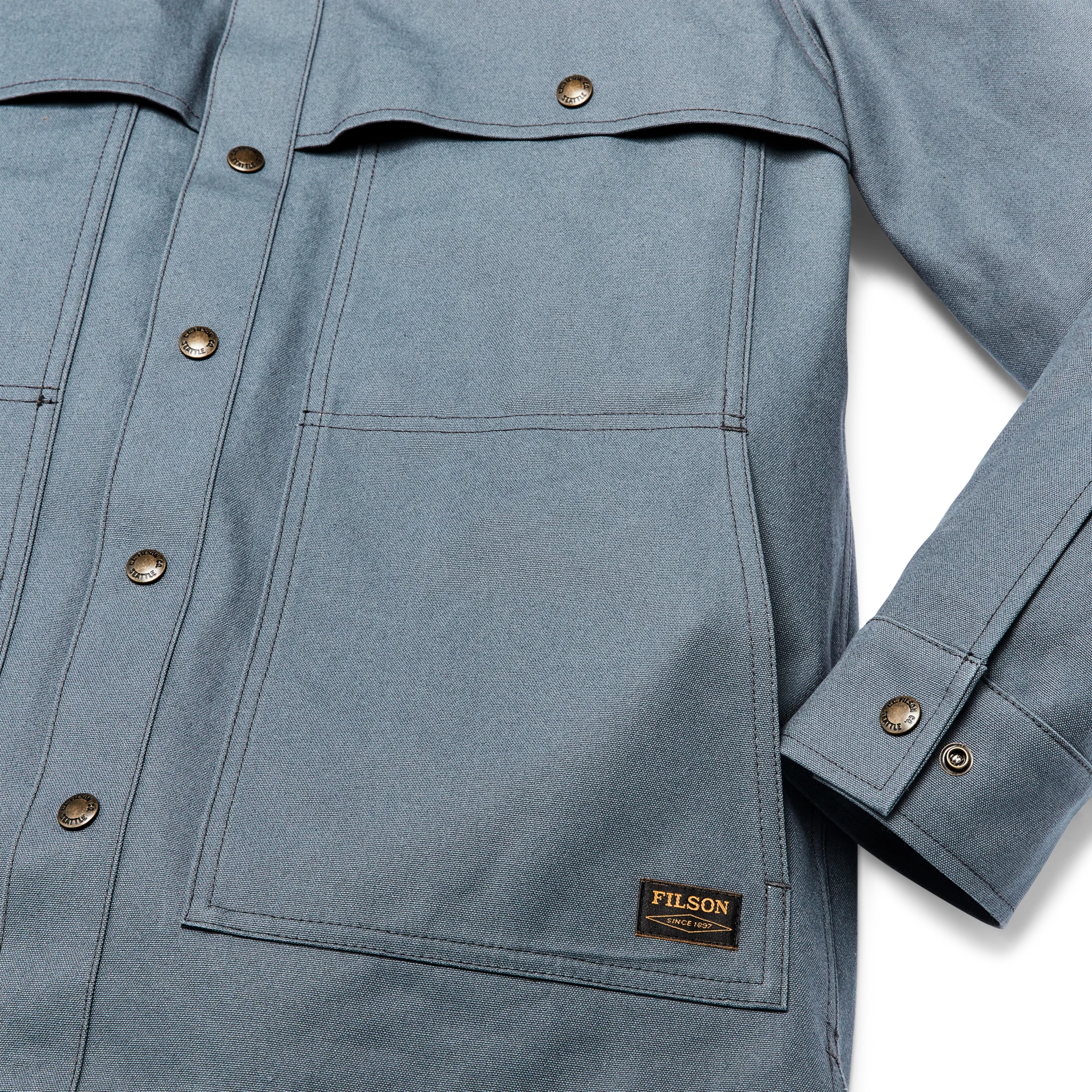 Dry Tin Cloth Forester Jac-shirt - Storm Blue