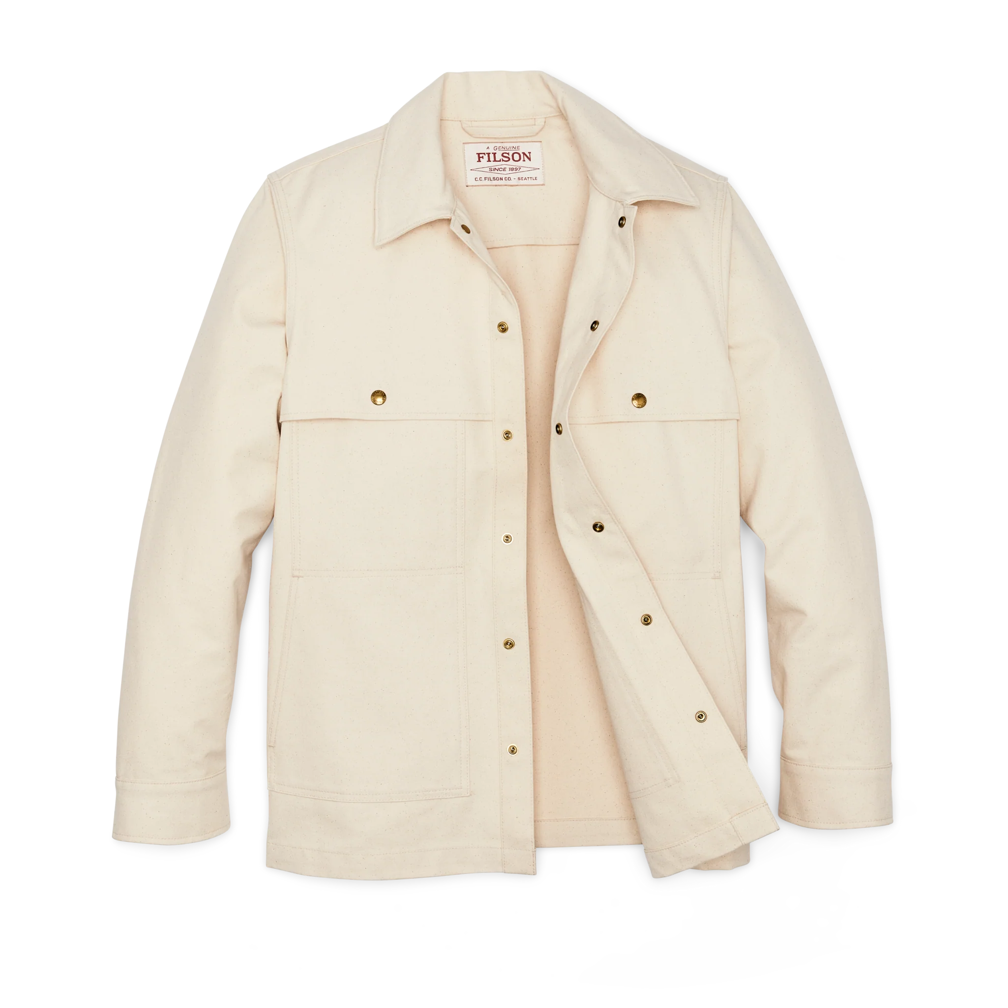 Dry Tin Cloth Forester Jac-shirt - Natural Seed