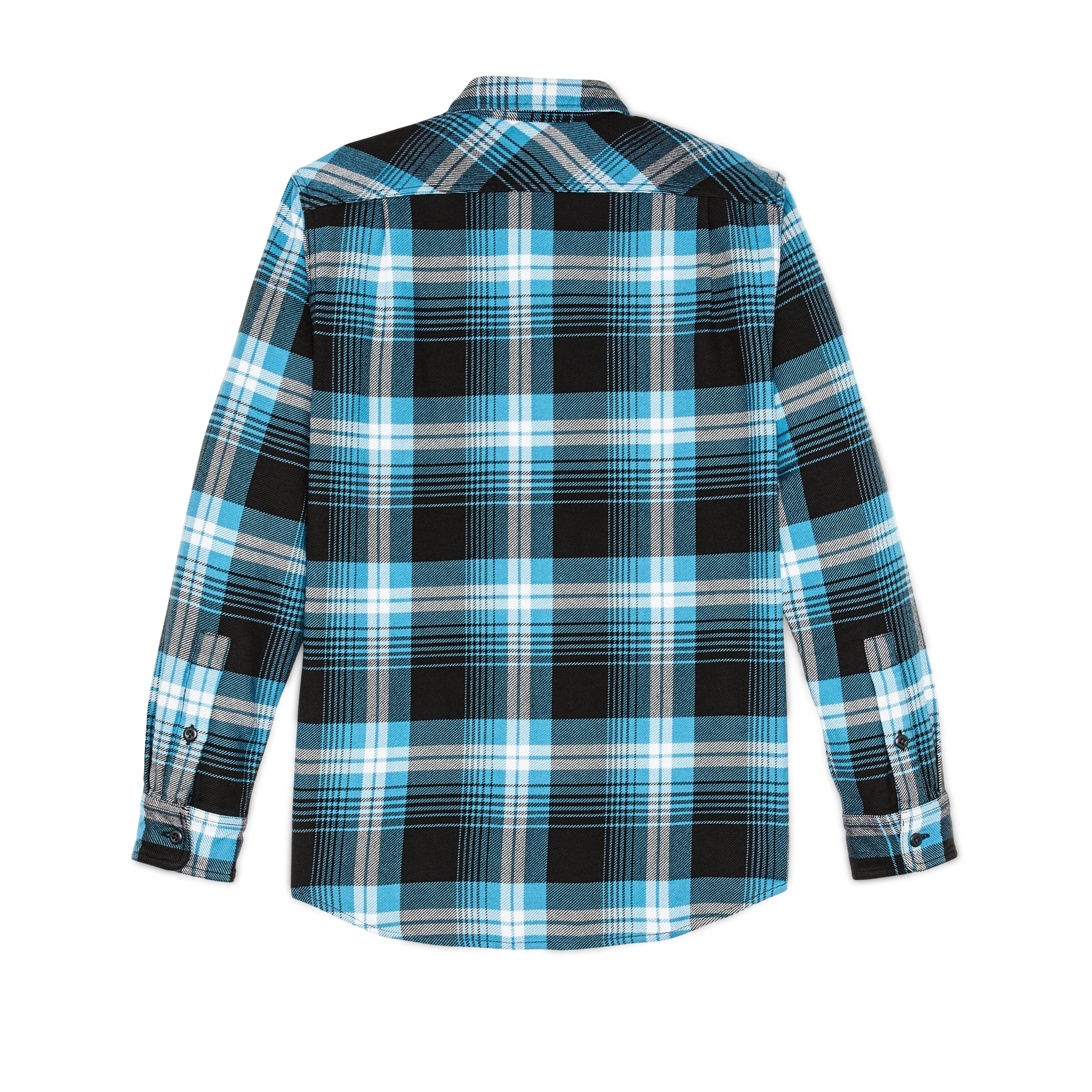 Vintage Flannel Work Shirt - Blue / Black / Multi Plaid
