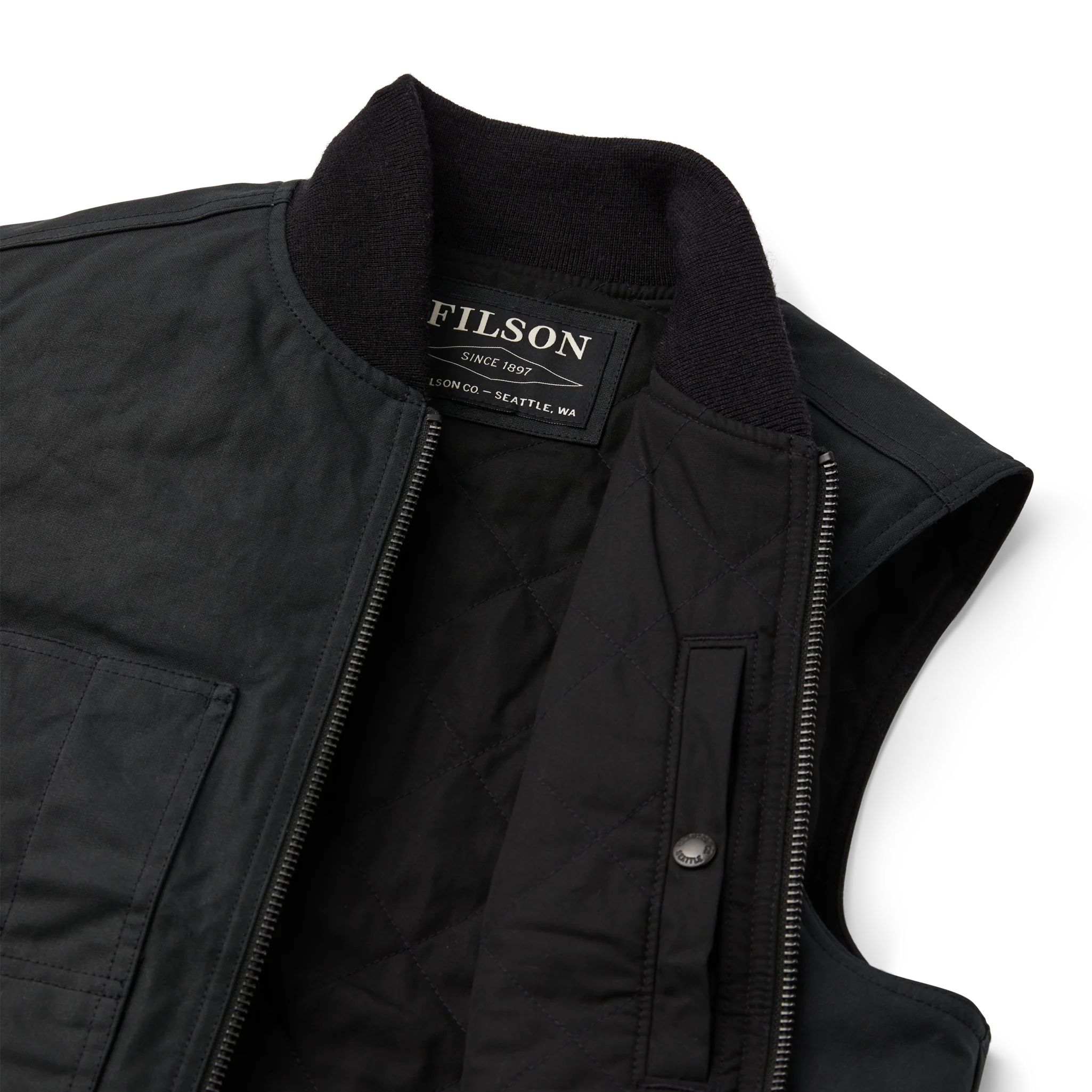 Tin Cloth Insulated Work Vest - Black