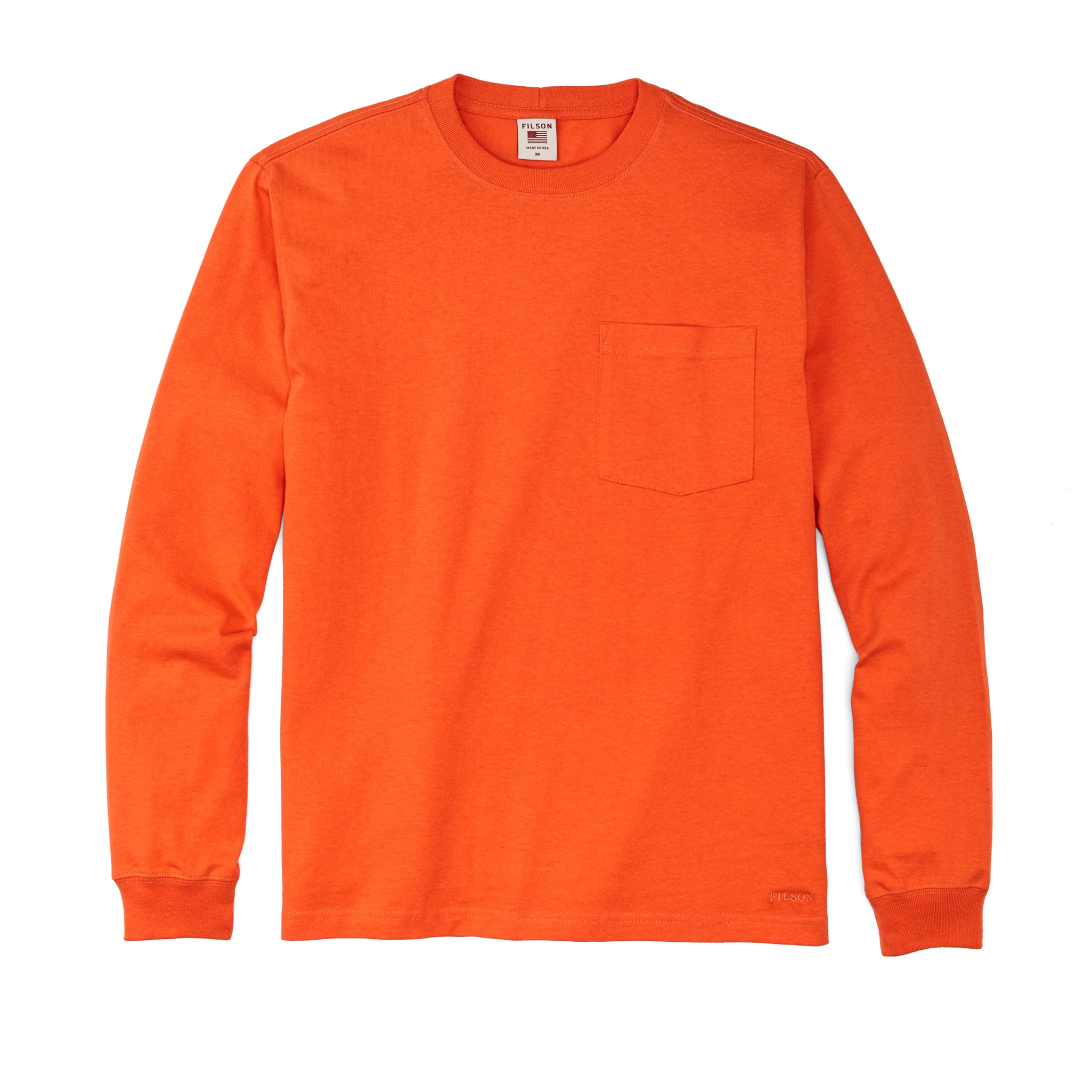 Long Sleeve Pioneer Pocket T-shirt - Flame