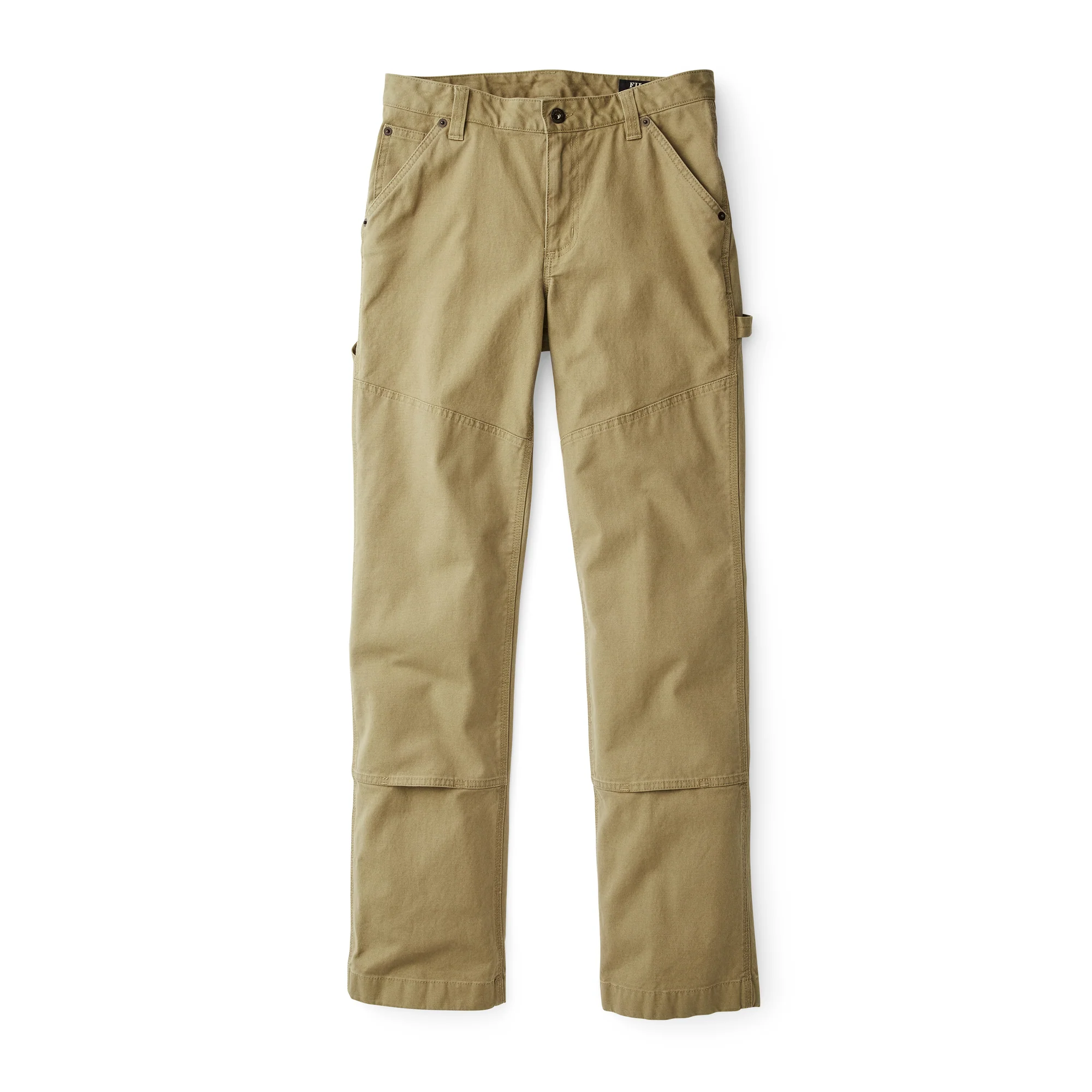 Women's Canvas Straight-leg Pants - Faded Olive