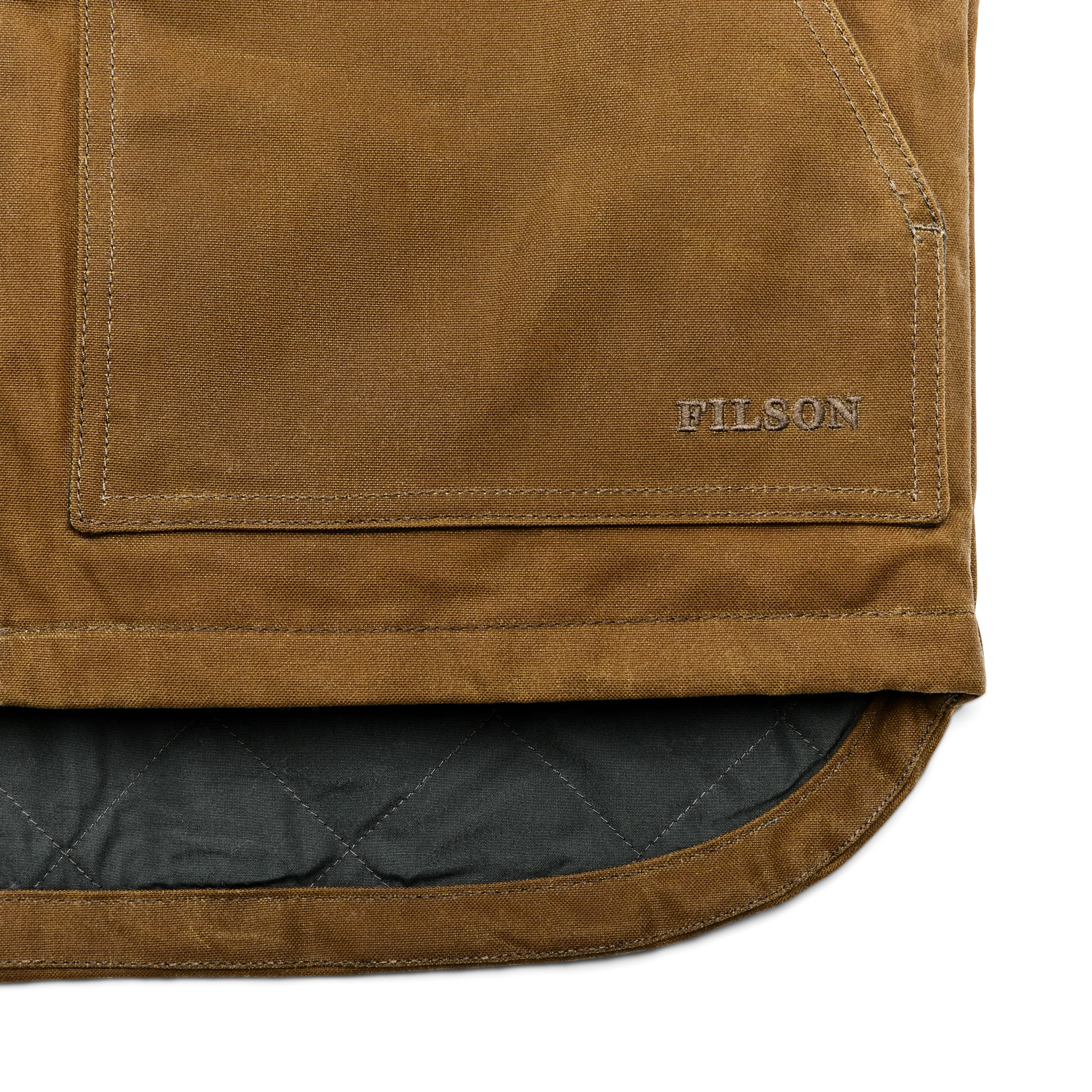 Tin Cloth Insulated Work Vest - Dark Tan