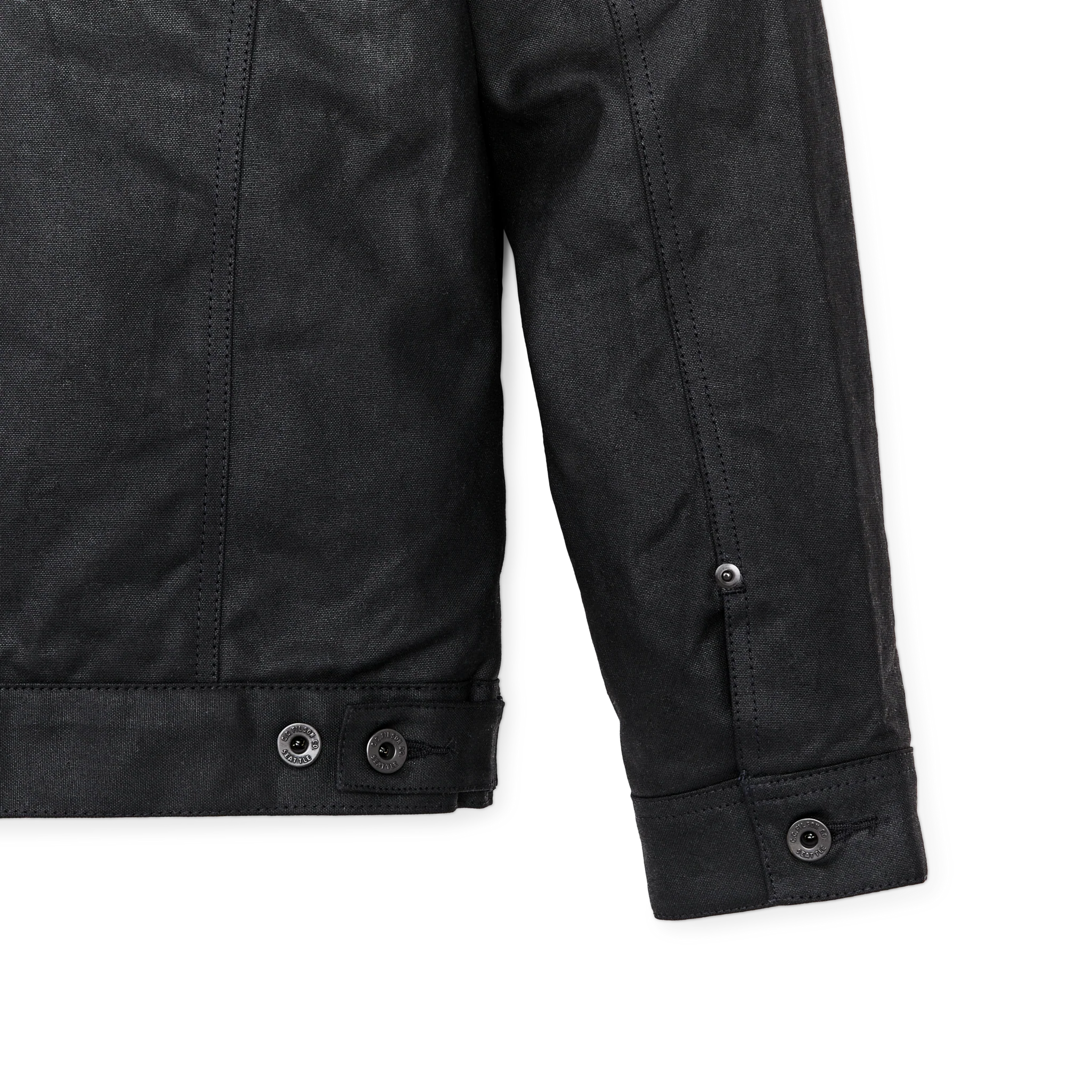 Tin Cloth Short Lined Cruiser Jacket - Black