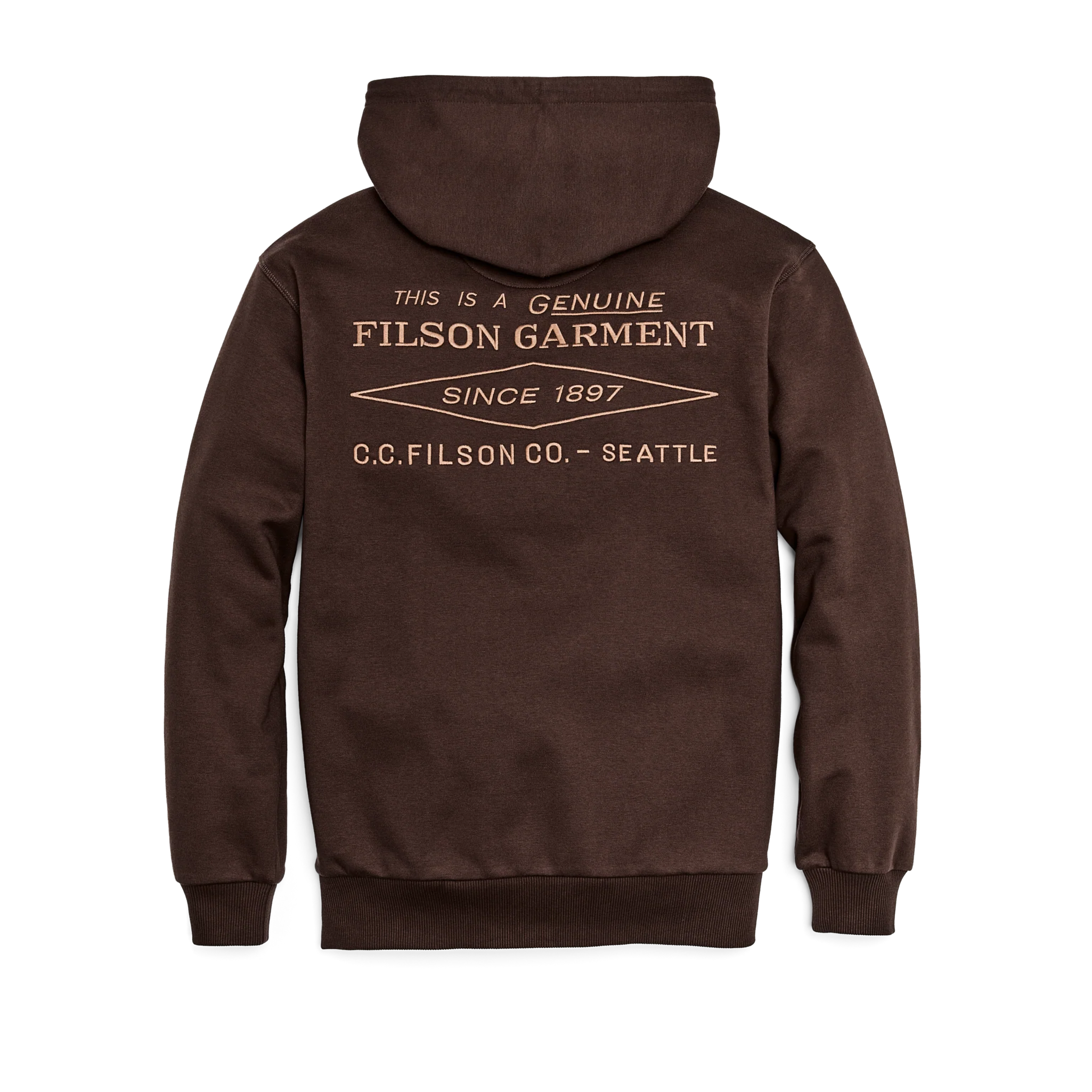 Prospector Embroidered Hoodie - Brown Diamond