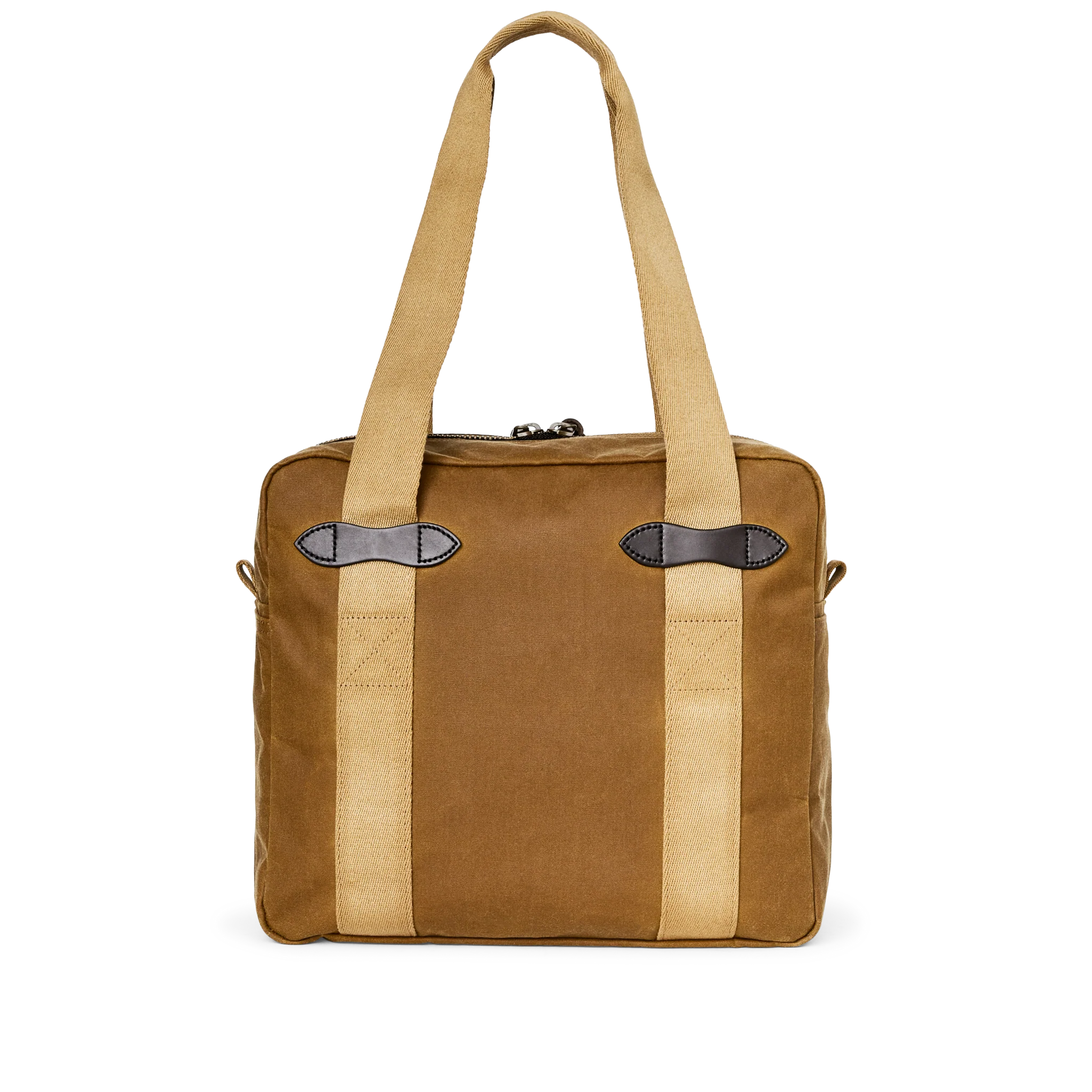 Tin Cloth Zipper Tote Bag - Dark Tan