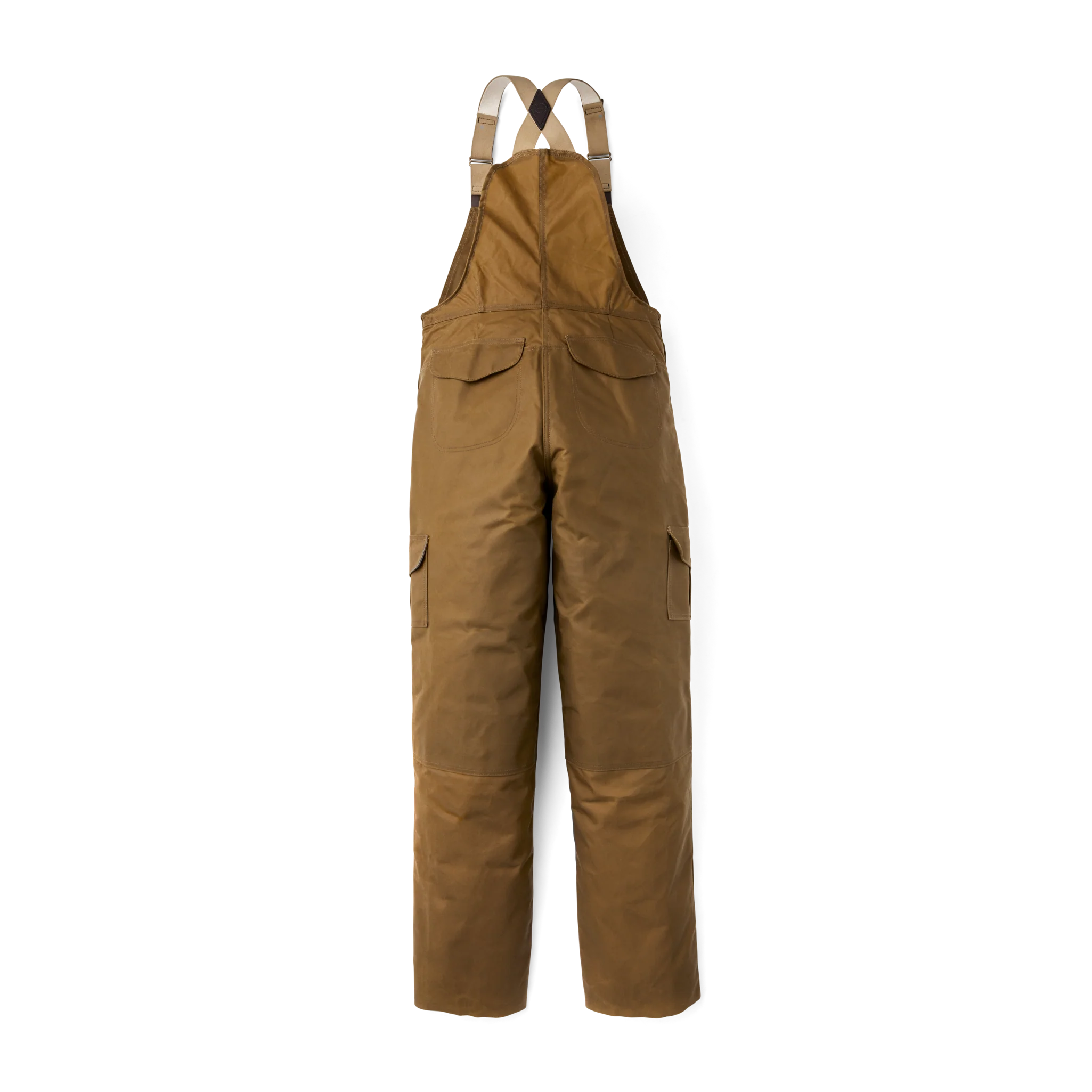 Oil Finish Double Tin Cloth Bibs - Dark Tan