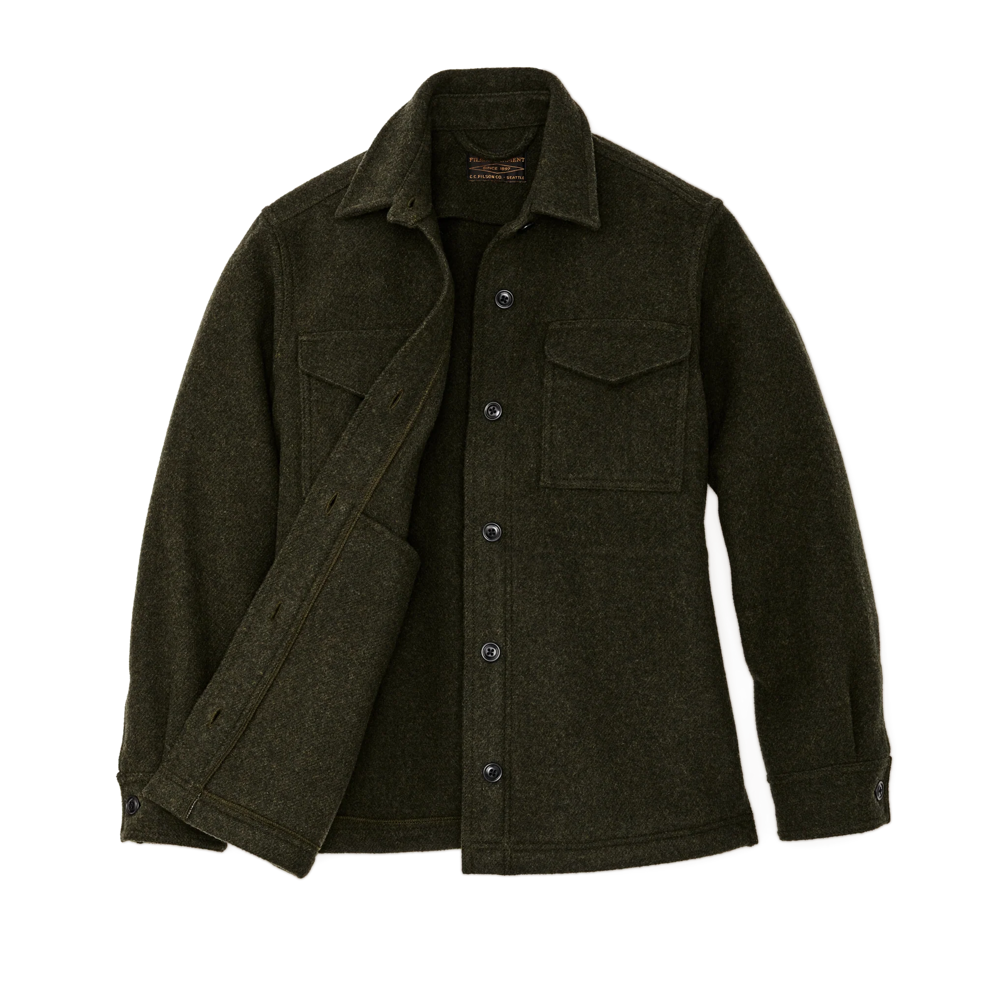 Women's Seattle Wool Jac-shirt - Forest Green