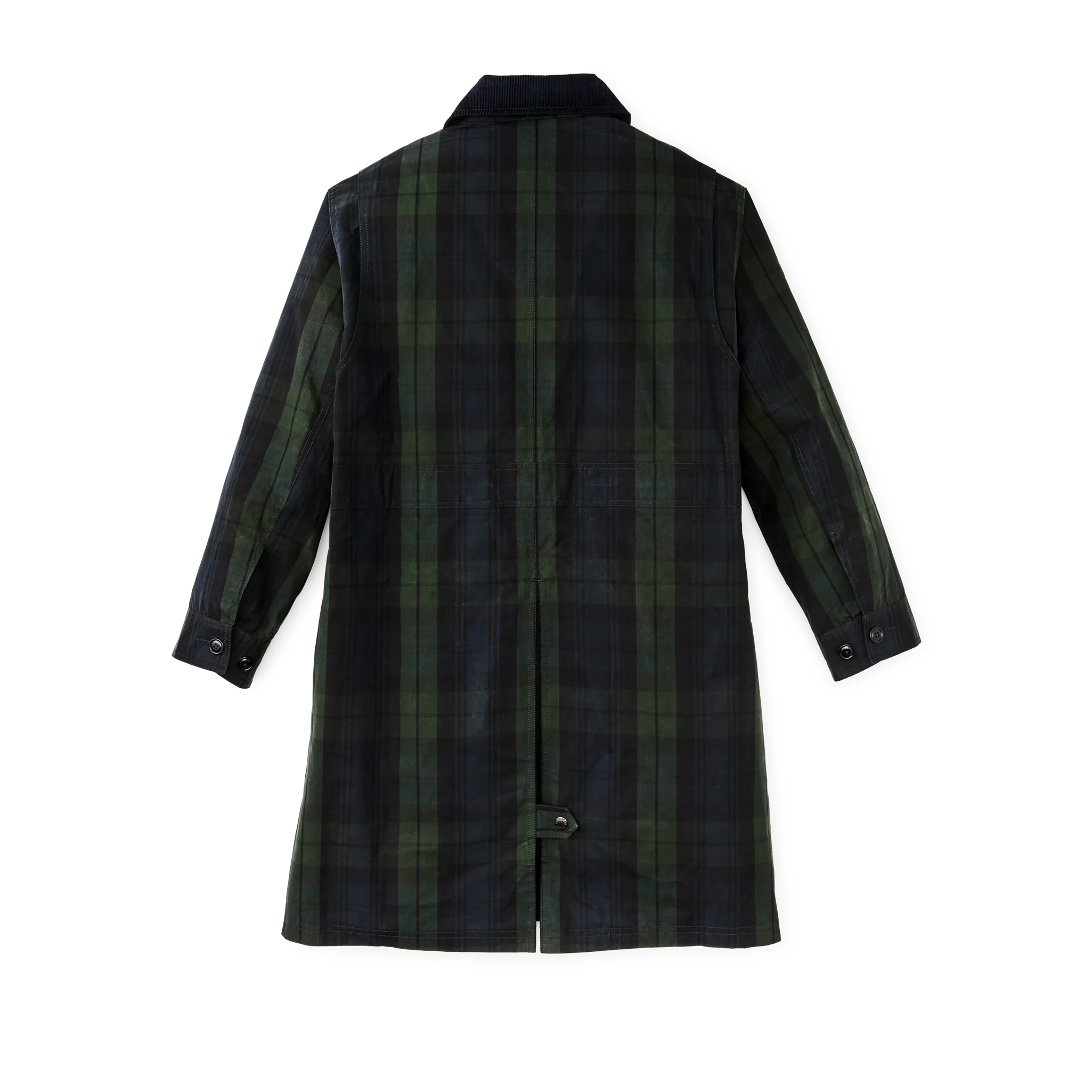 Women's Dry Waxed Long Cruiser - Black / Green Plaid