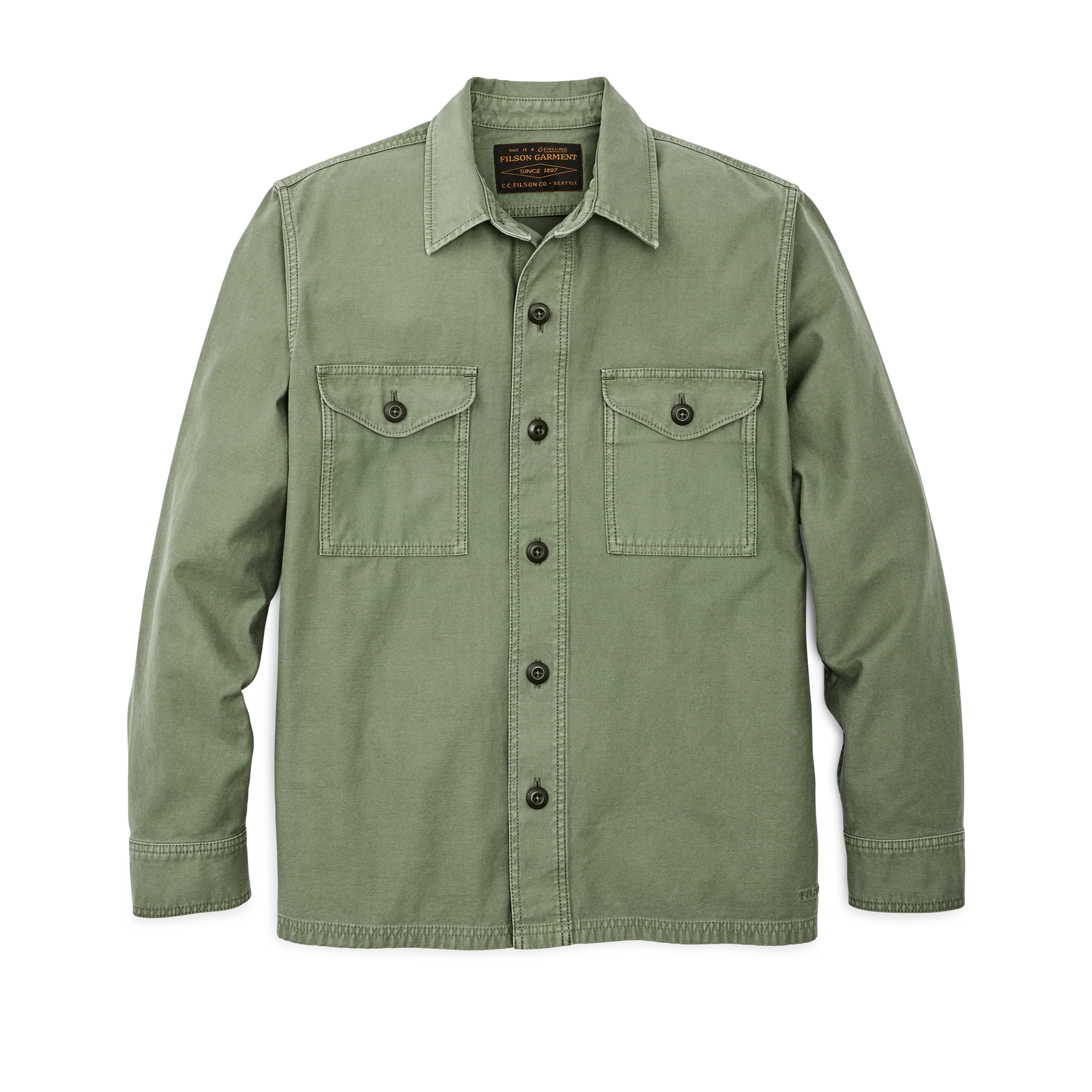 Field Jac-shirt - Washed Fatigue Green