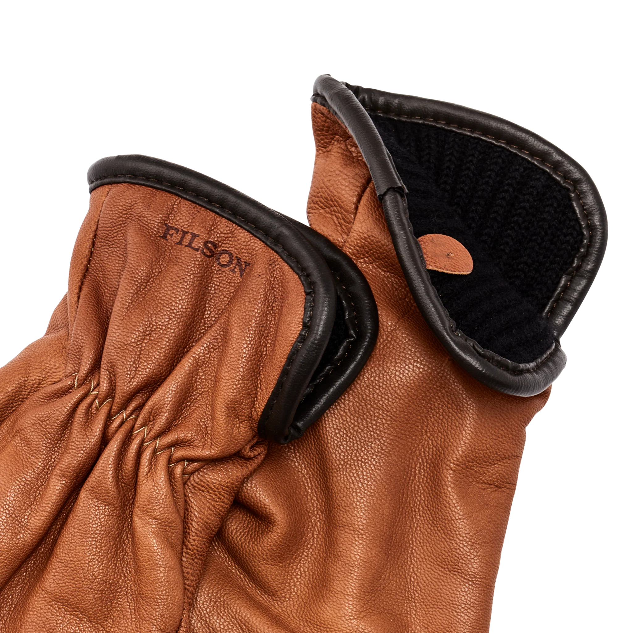 Original Lined Goatskin Gloves - Saddle Brown