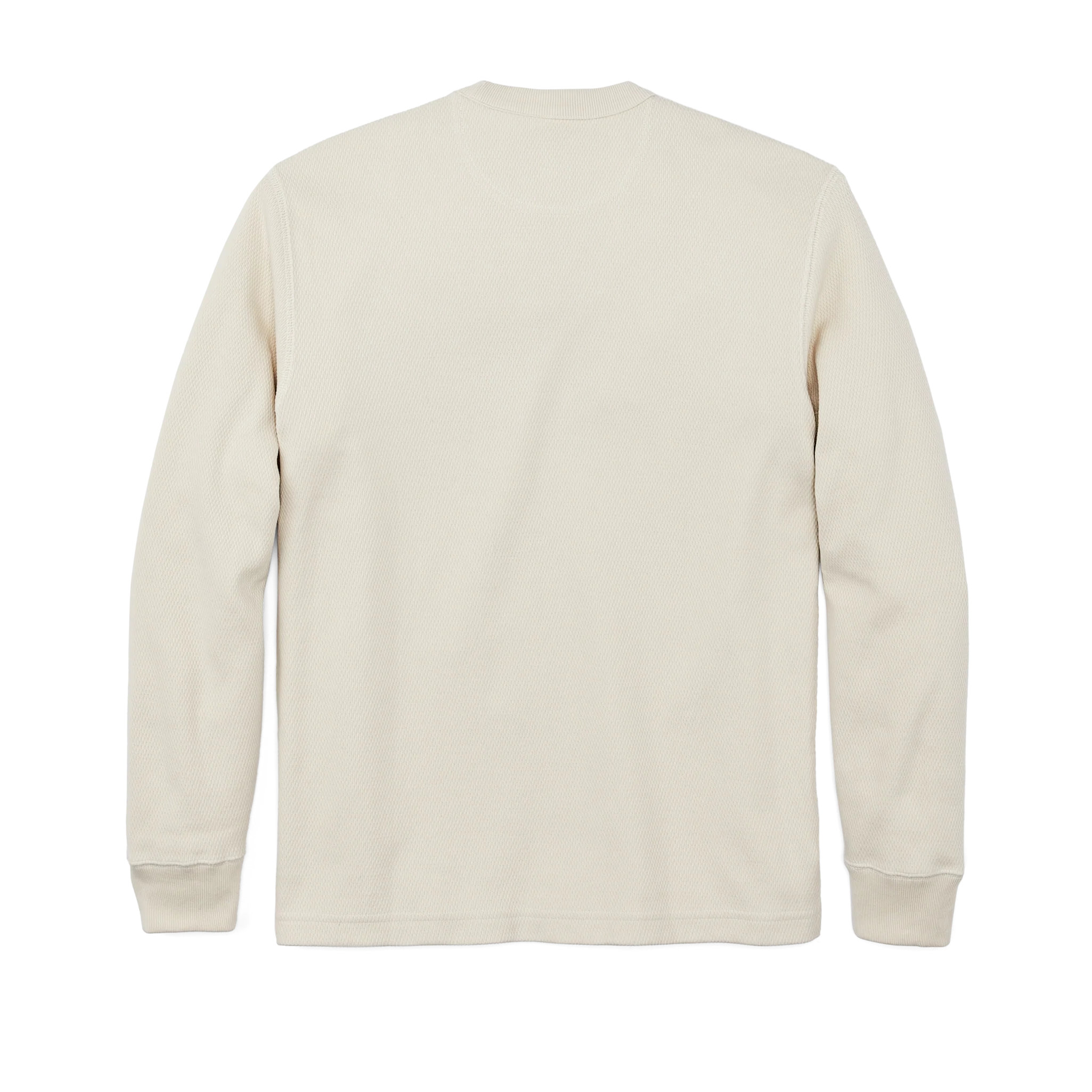 Waffle Knit Thermal Crewneck - Sand