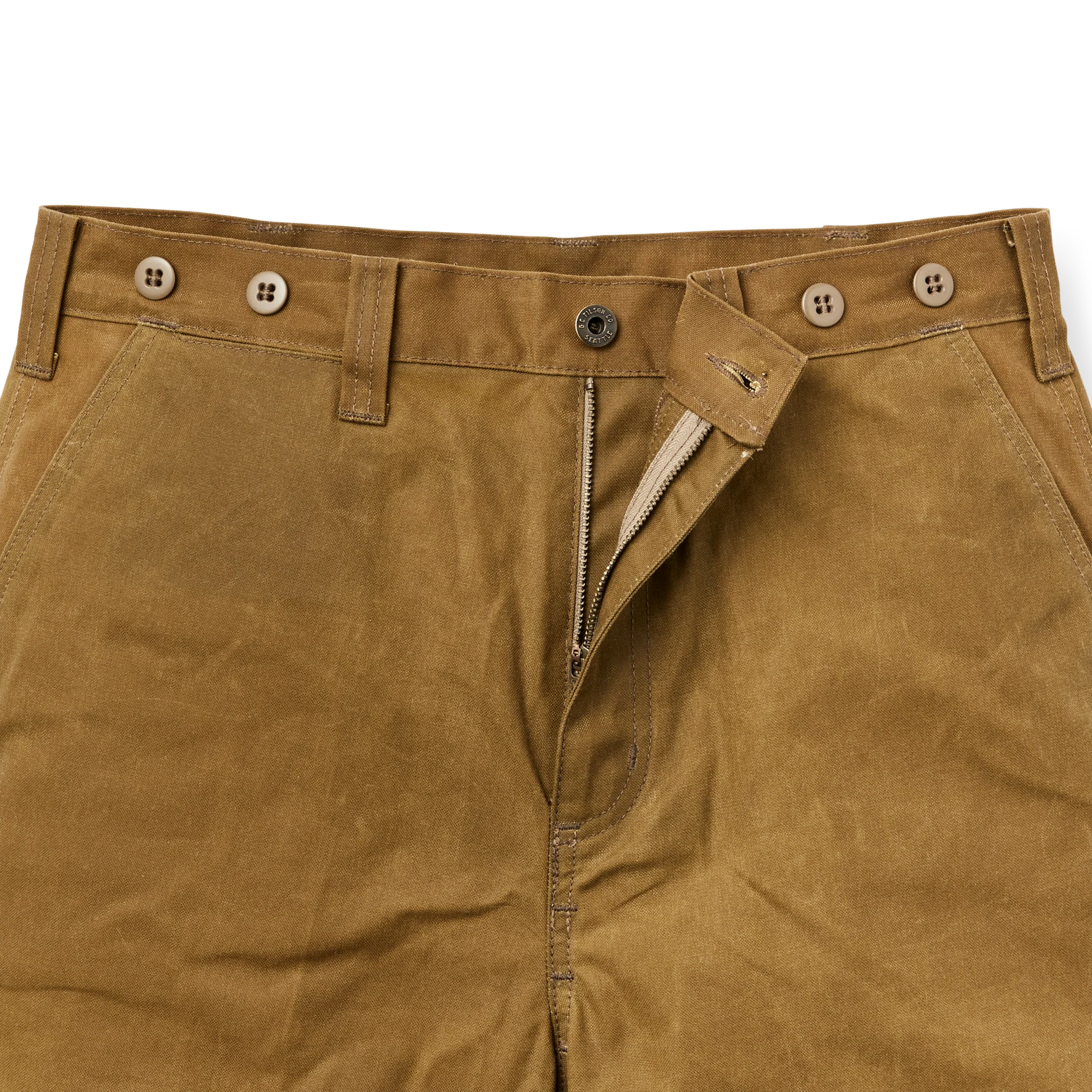 Oil Finish Single Tin Cloth Pants - Dark Tan