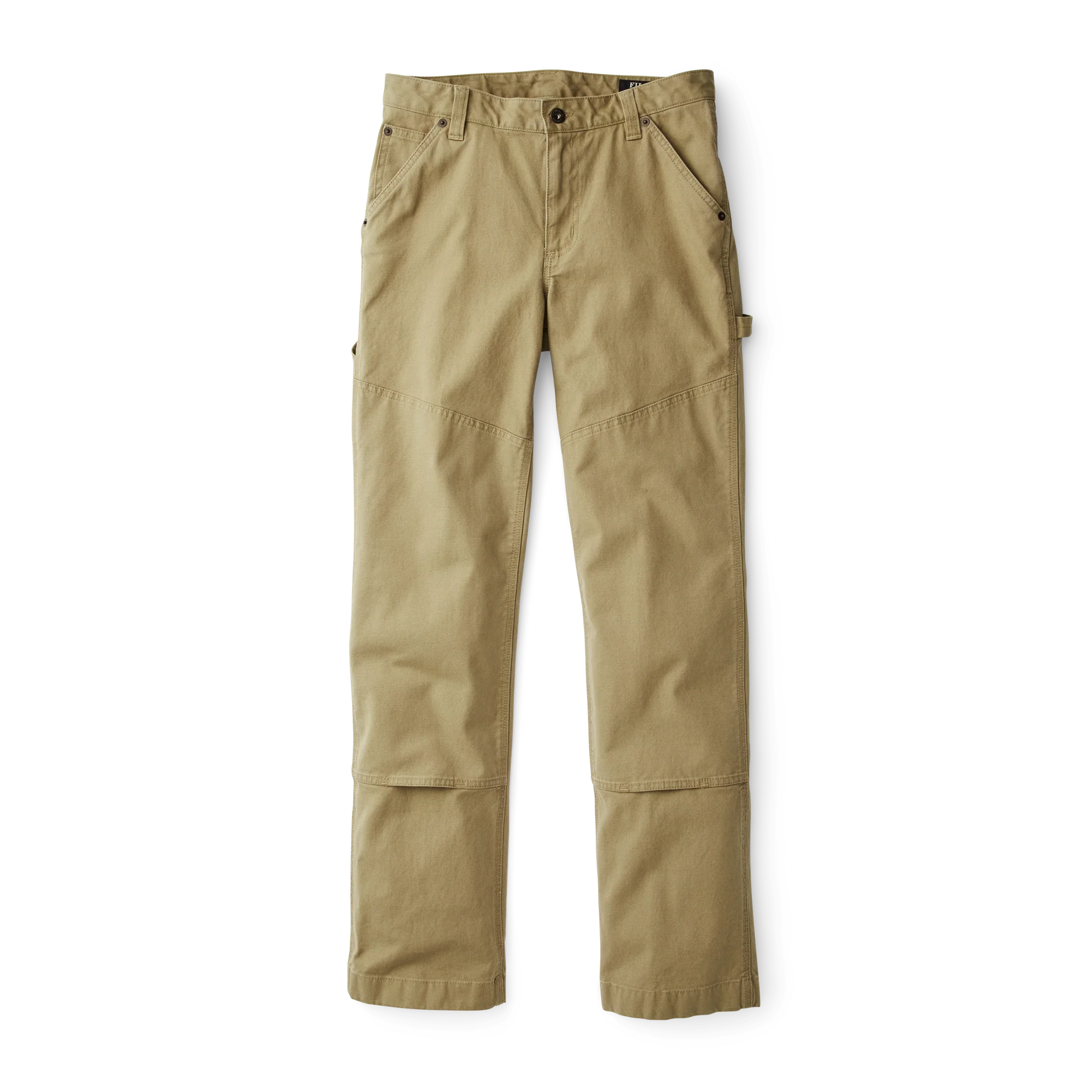 Women's Canvas Straight-leg Pants - Faded Olive