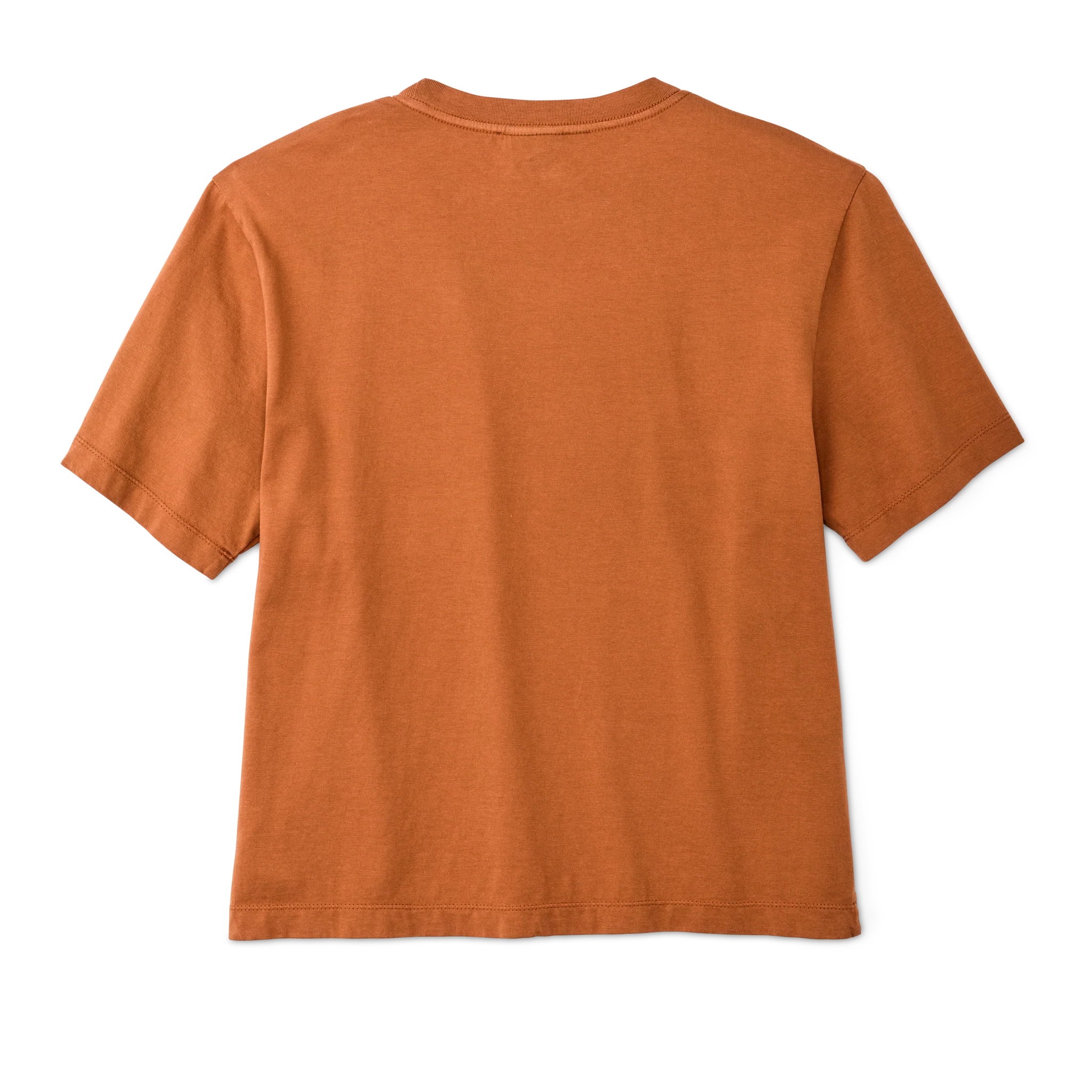 Women's Short Sleeve Pocket Tee - Leather Brown