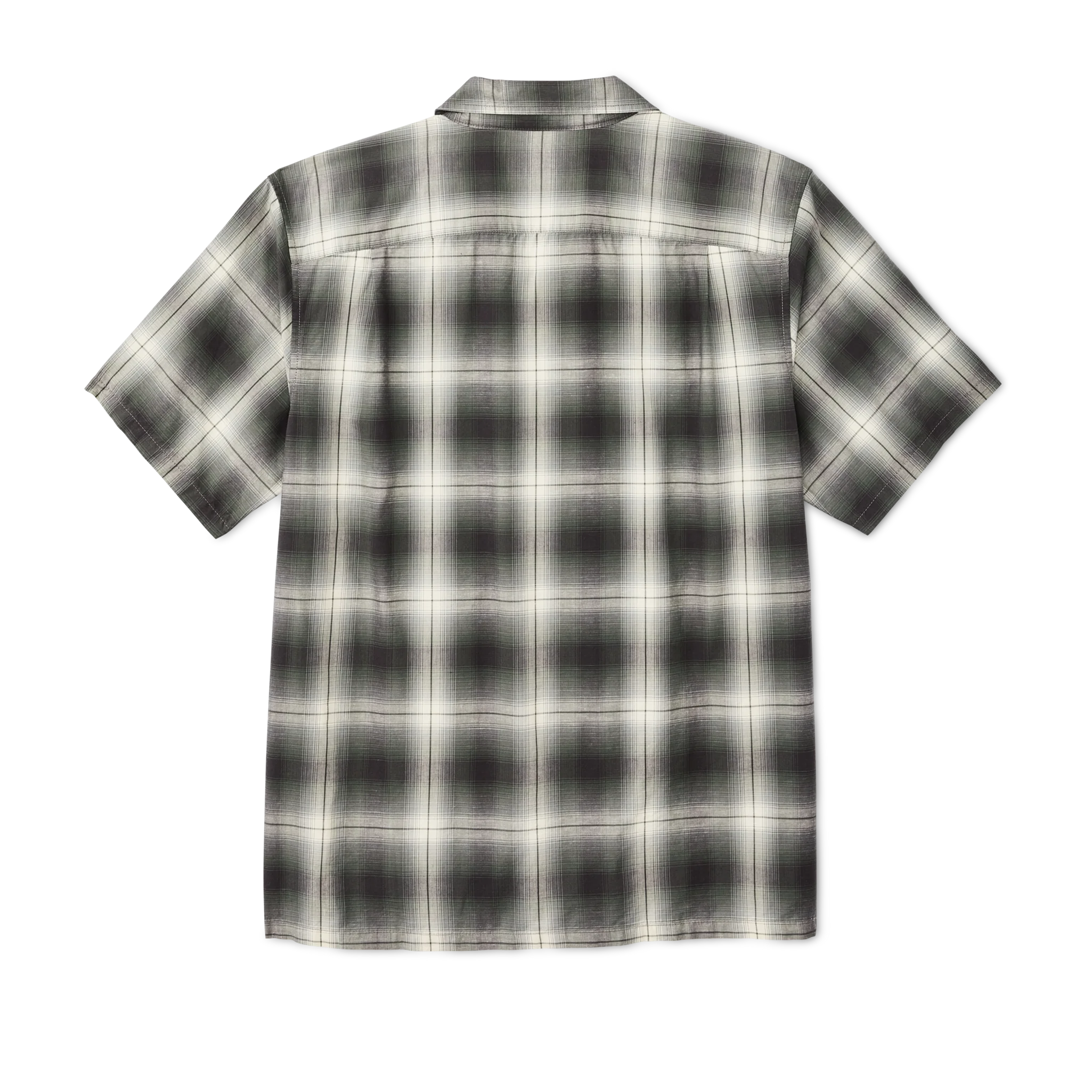 Greenwood Short Sleeve Camp Shirt - Olive / Beige Ombre