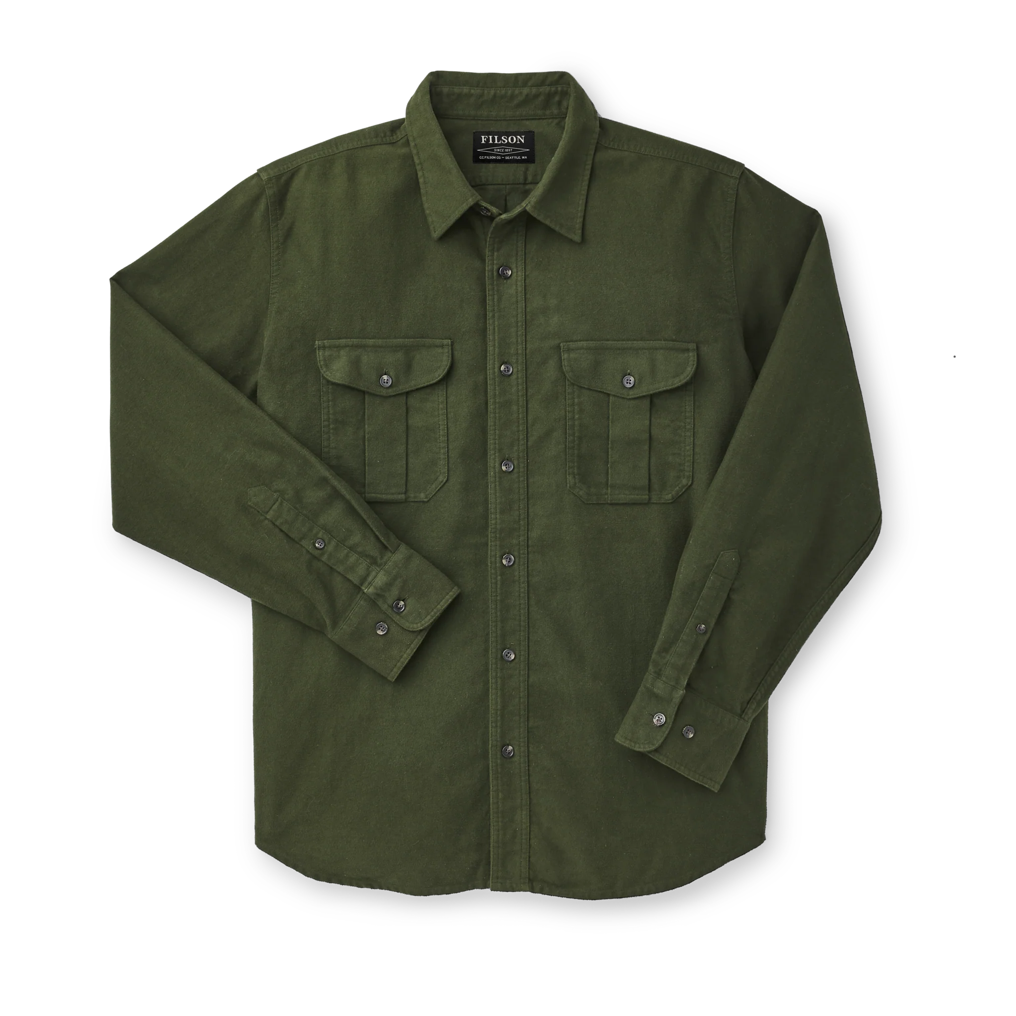 Moleskin Seattle Shirt - Dark Olive