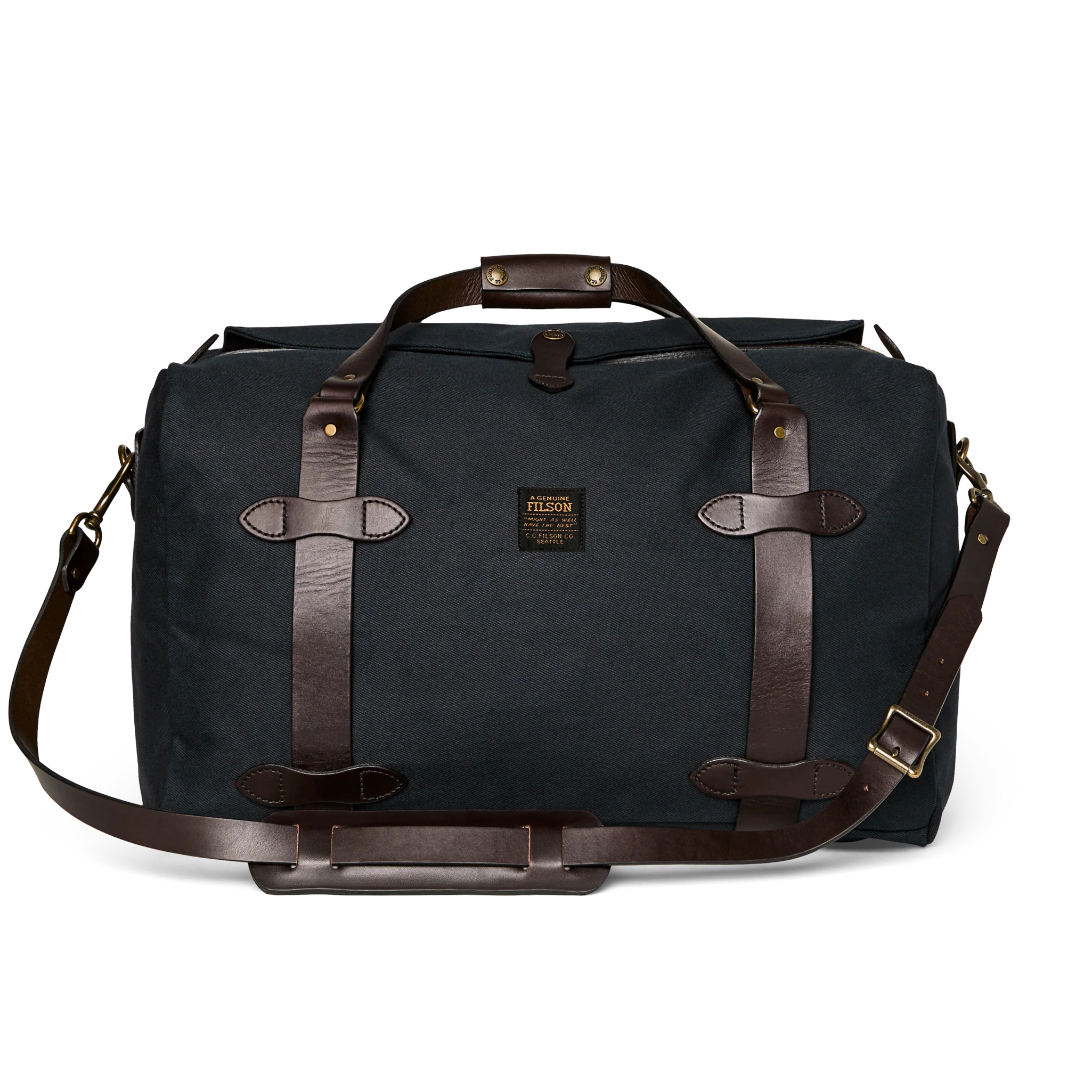 Medium Rugged Twill Duffle Bag - Navy