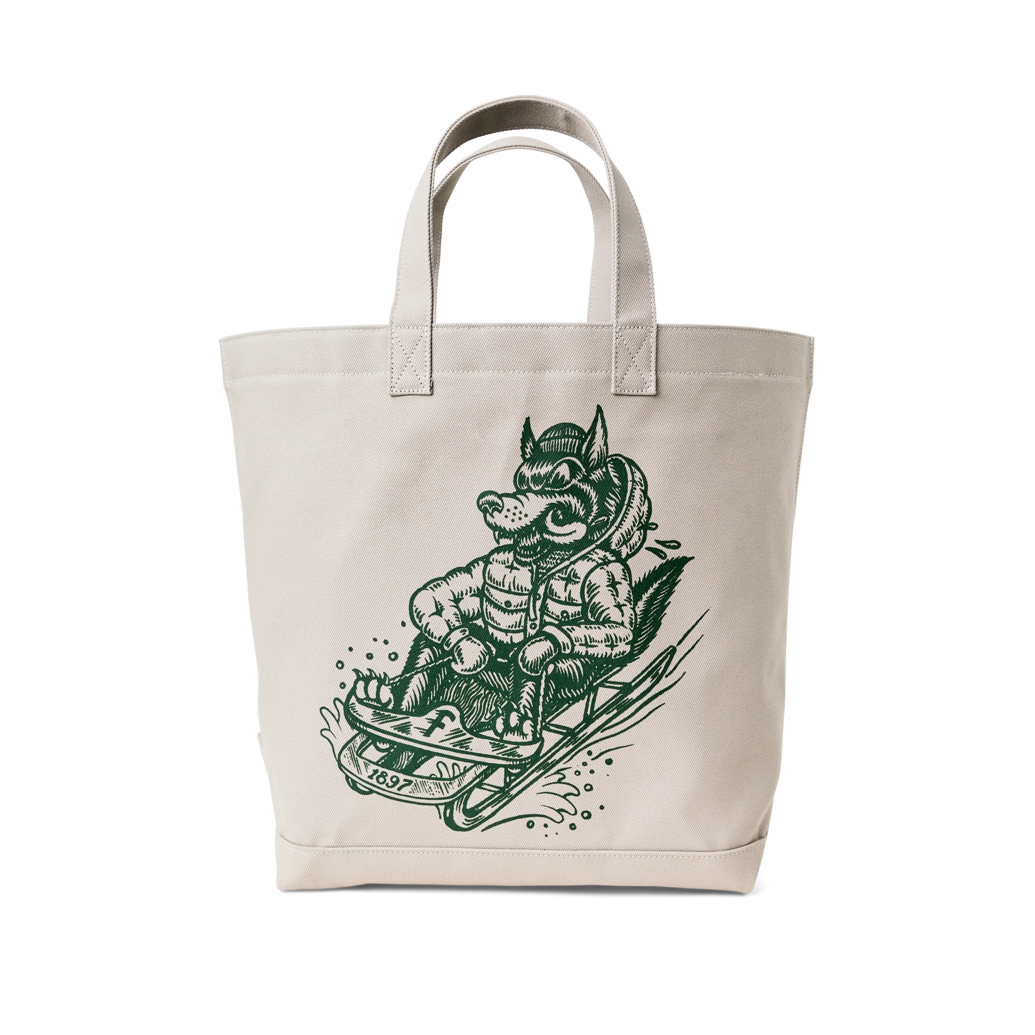 Kyler Martz Graphic Utility Tote - Twine / Wolf