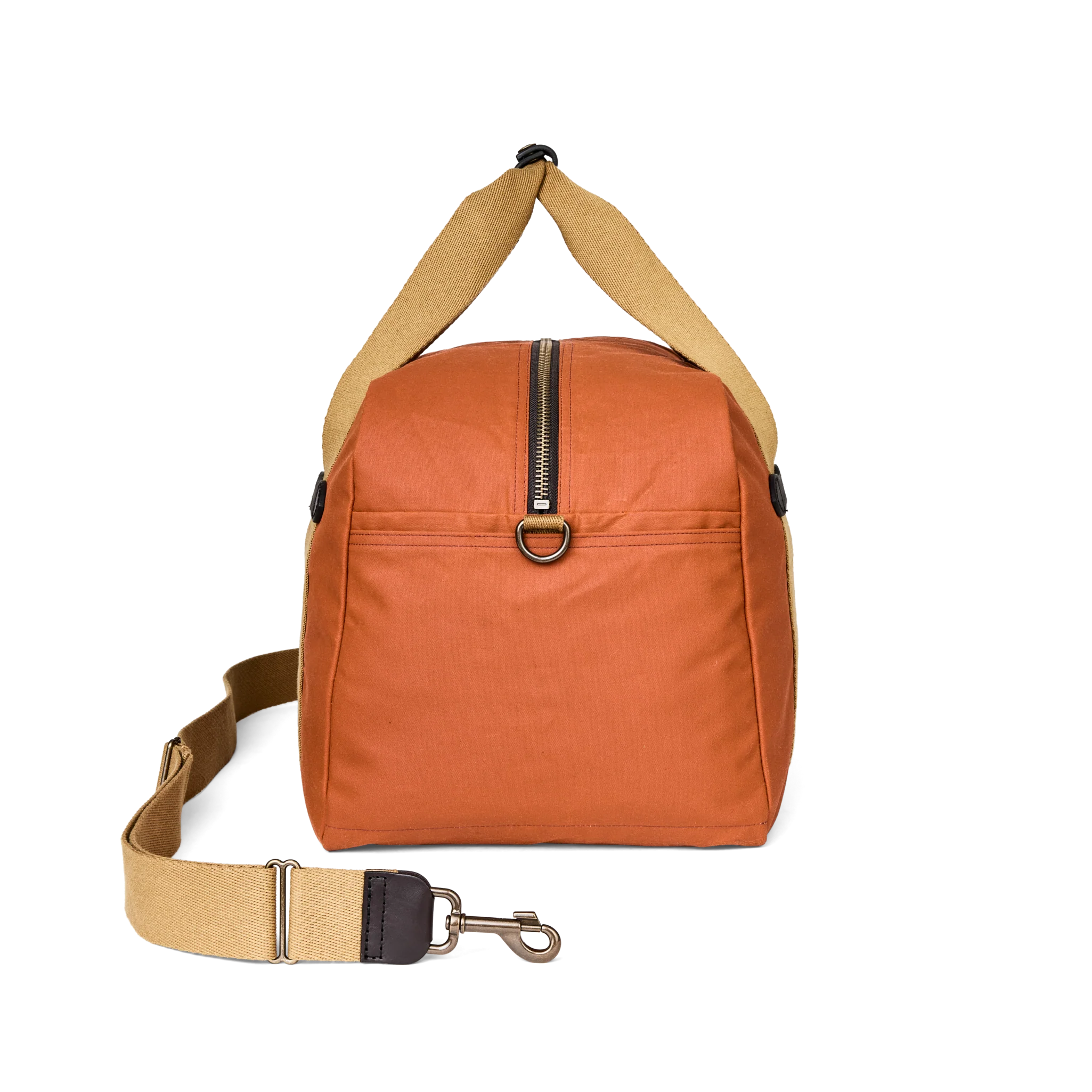 Medium Tin Cloth Duffle Bag - Rust