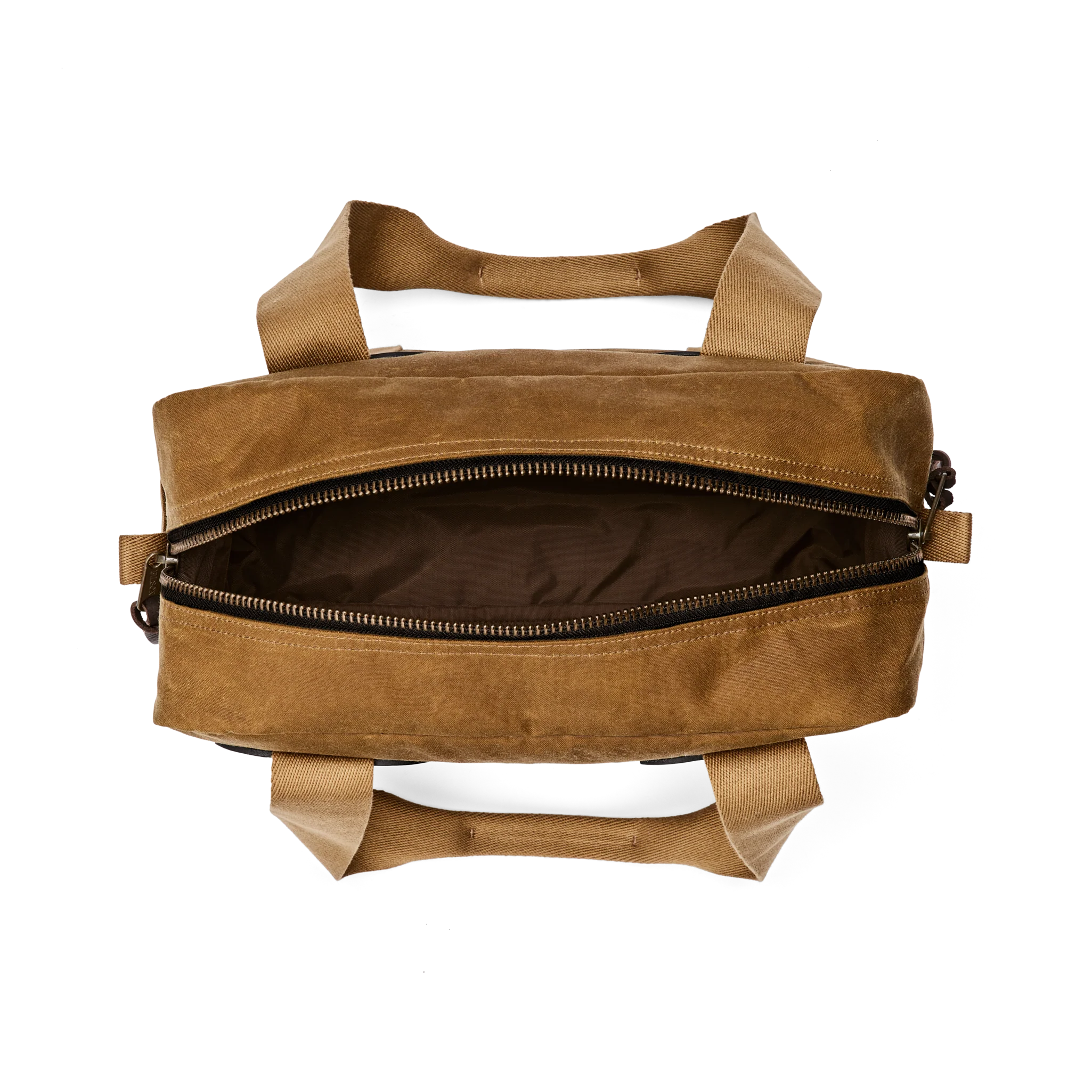 Tin Cloth Zipper Tote Bag - Dark Tan