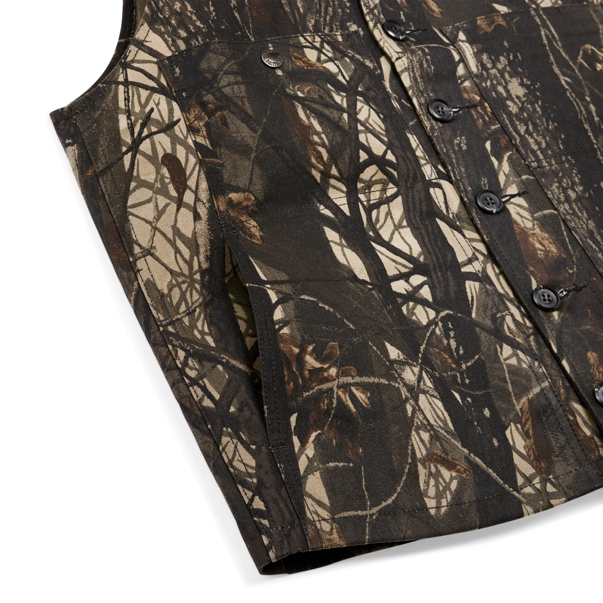 Oil Tin Cloth Vest - Realtree Hardwoods Camo