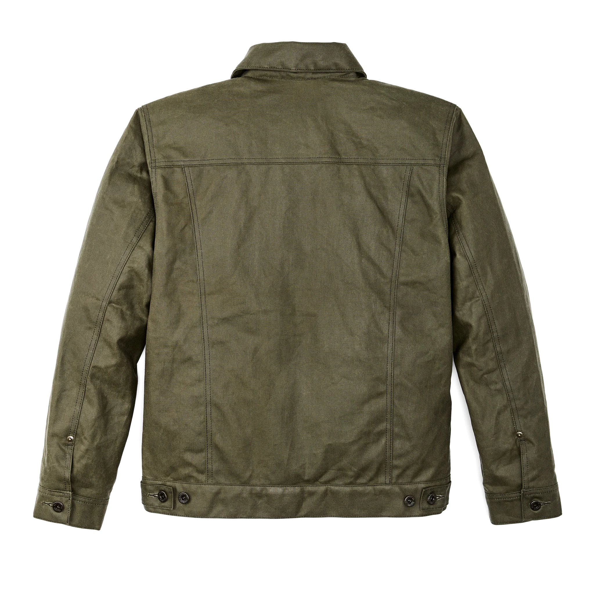 Tin Cloth Short Lined Cruiser Jacket - Military Green