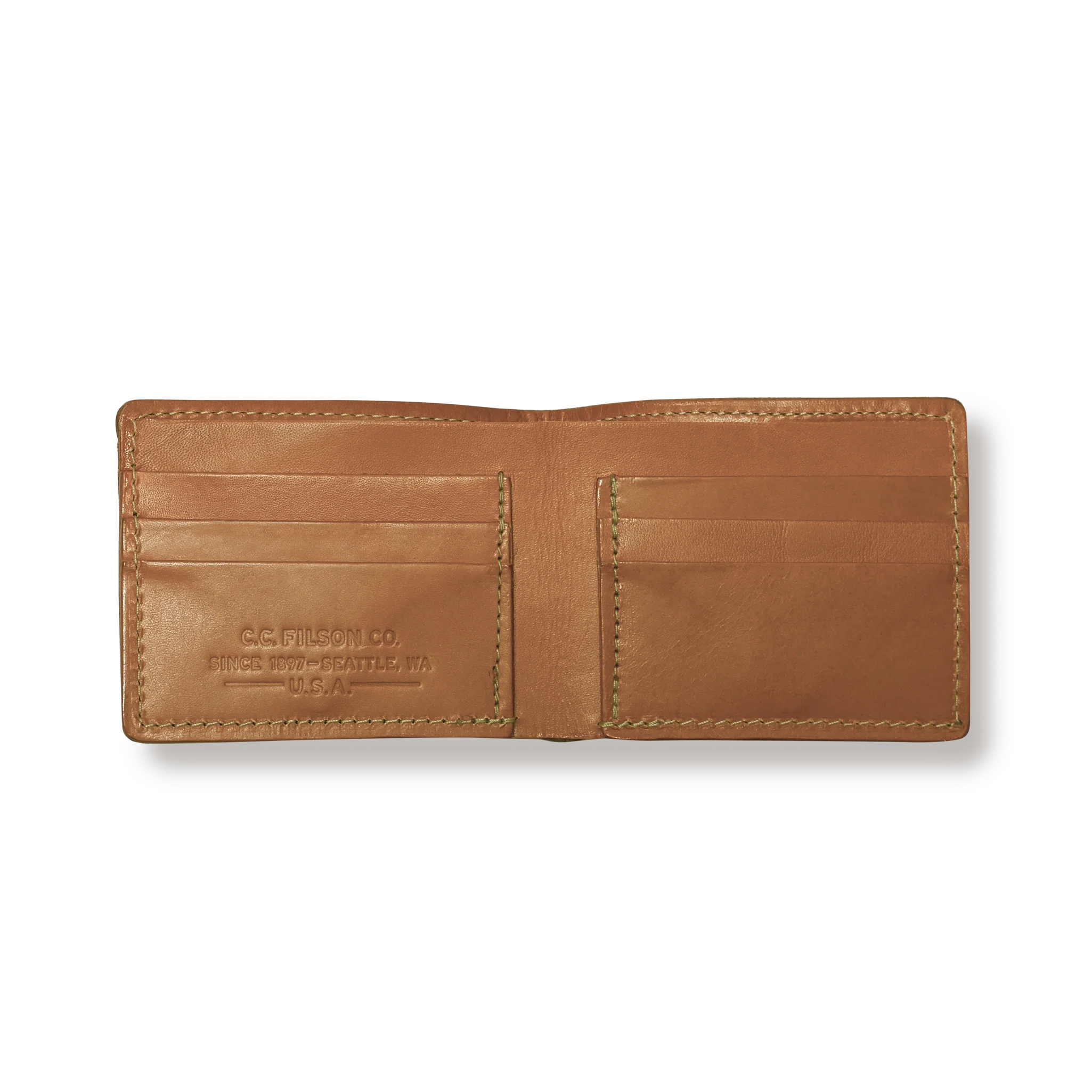Bridle Leather Bi-fold Wallet - Tan Leather