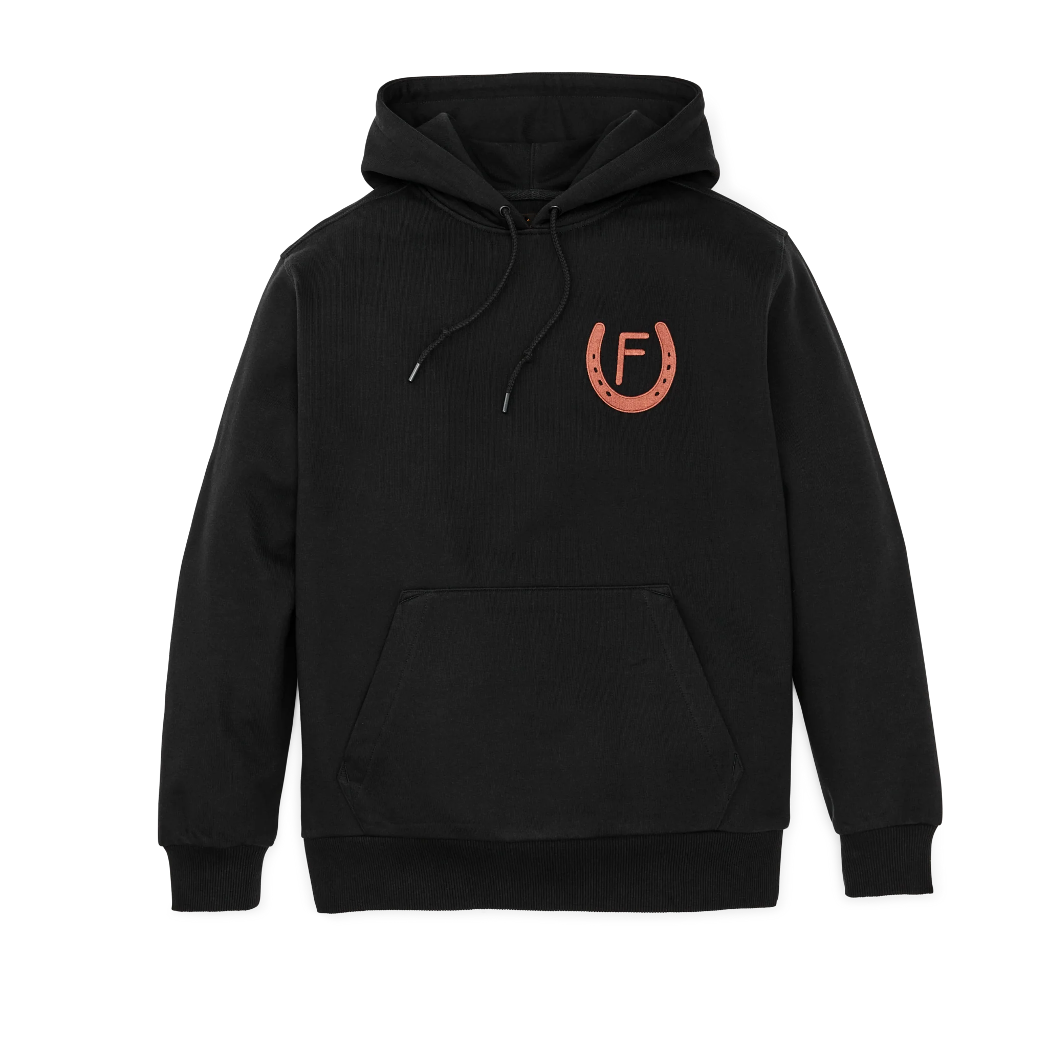 Prospector Embroidered Hoodie - Black / Moose