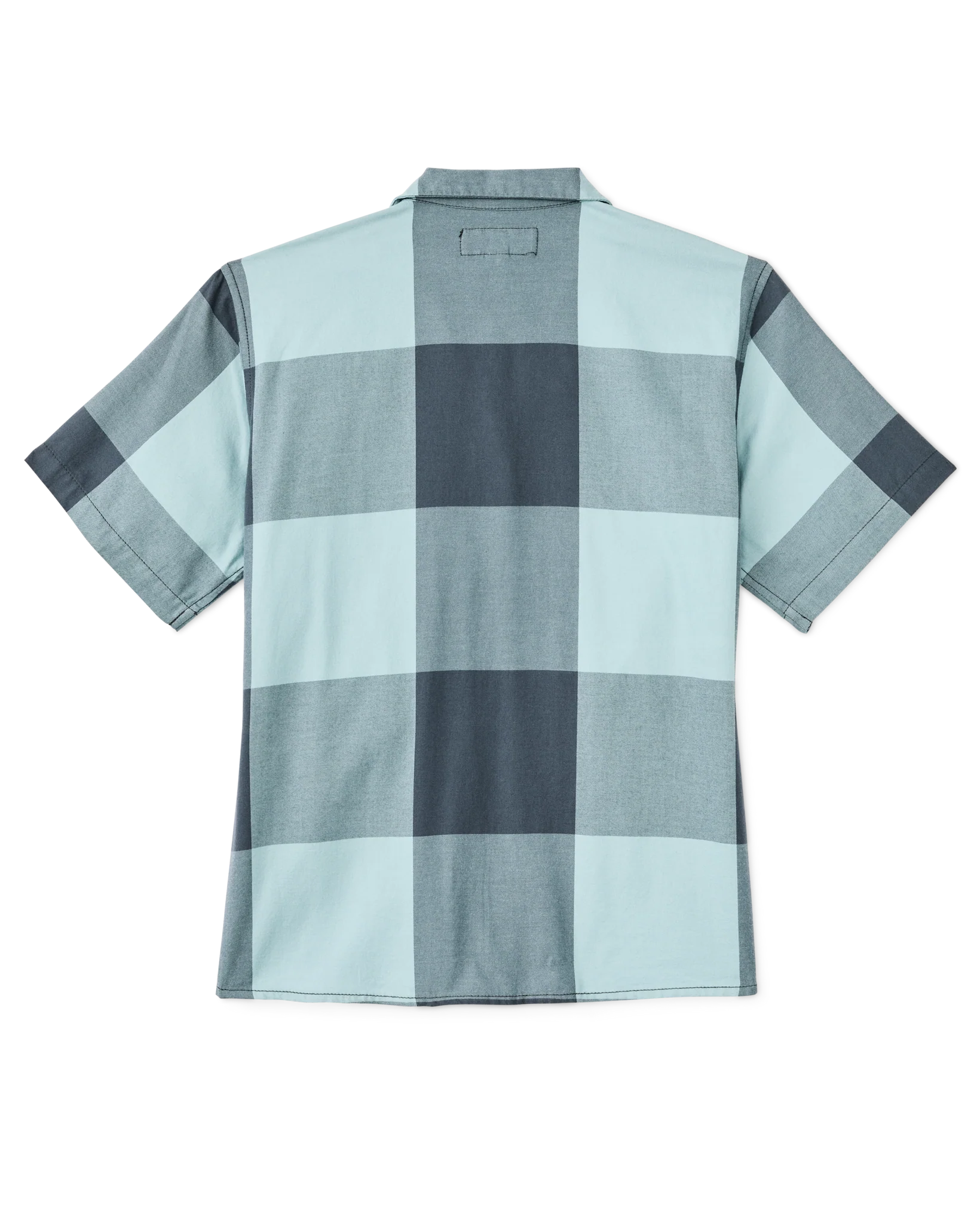 Women's Short Sleeve Camp Shirt - Storm Blue / Stone Plaid