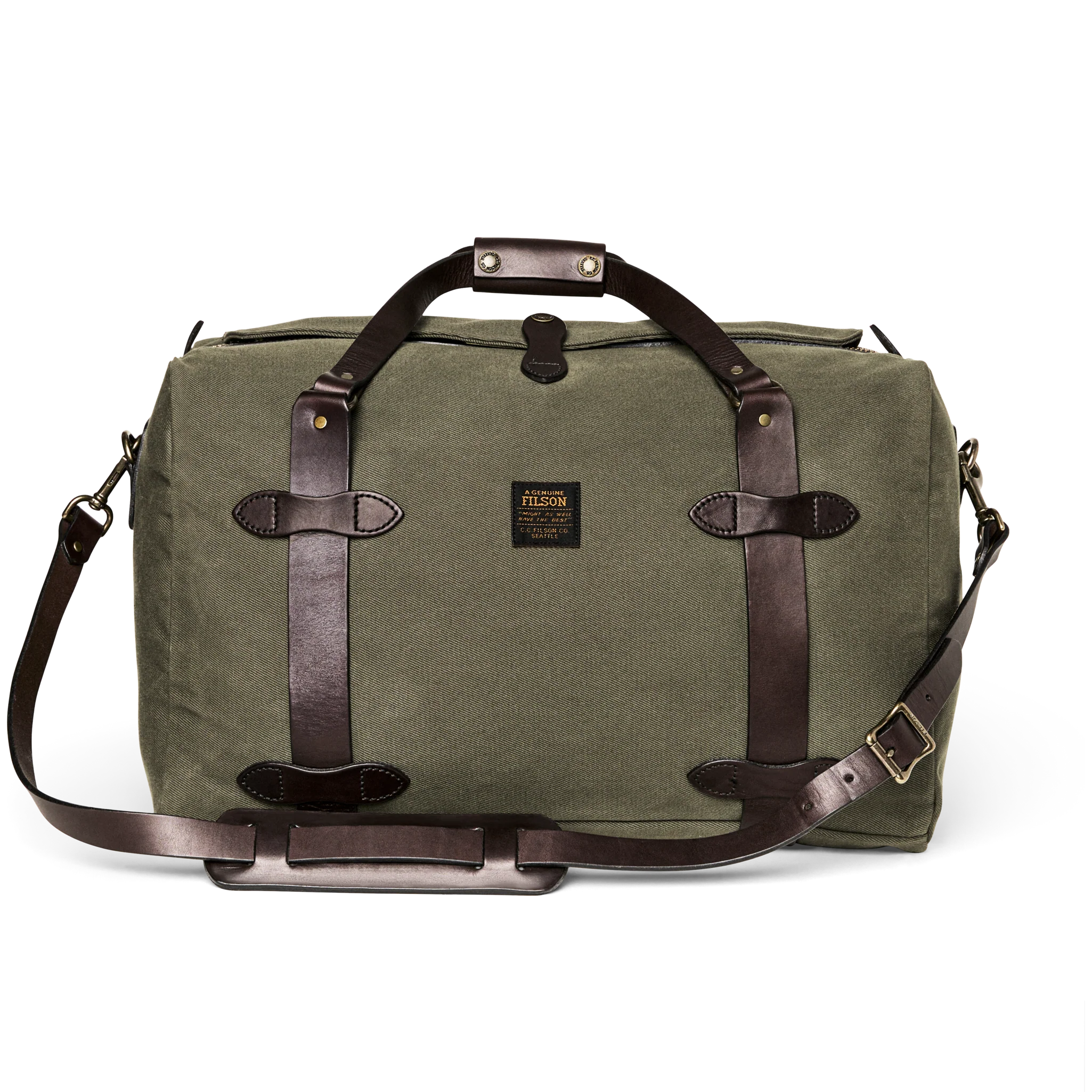 Medium Rugged Twill Duffle Bag - Otter Green