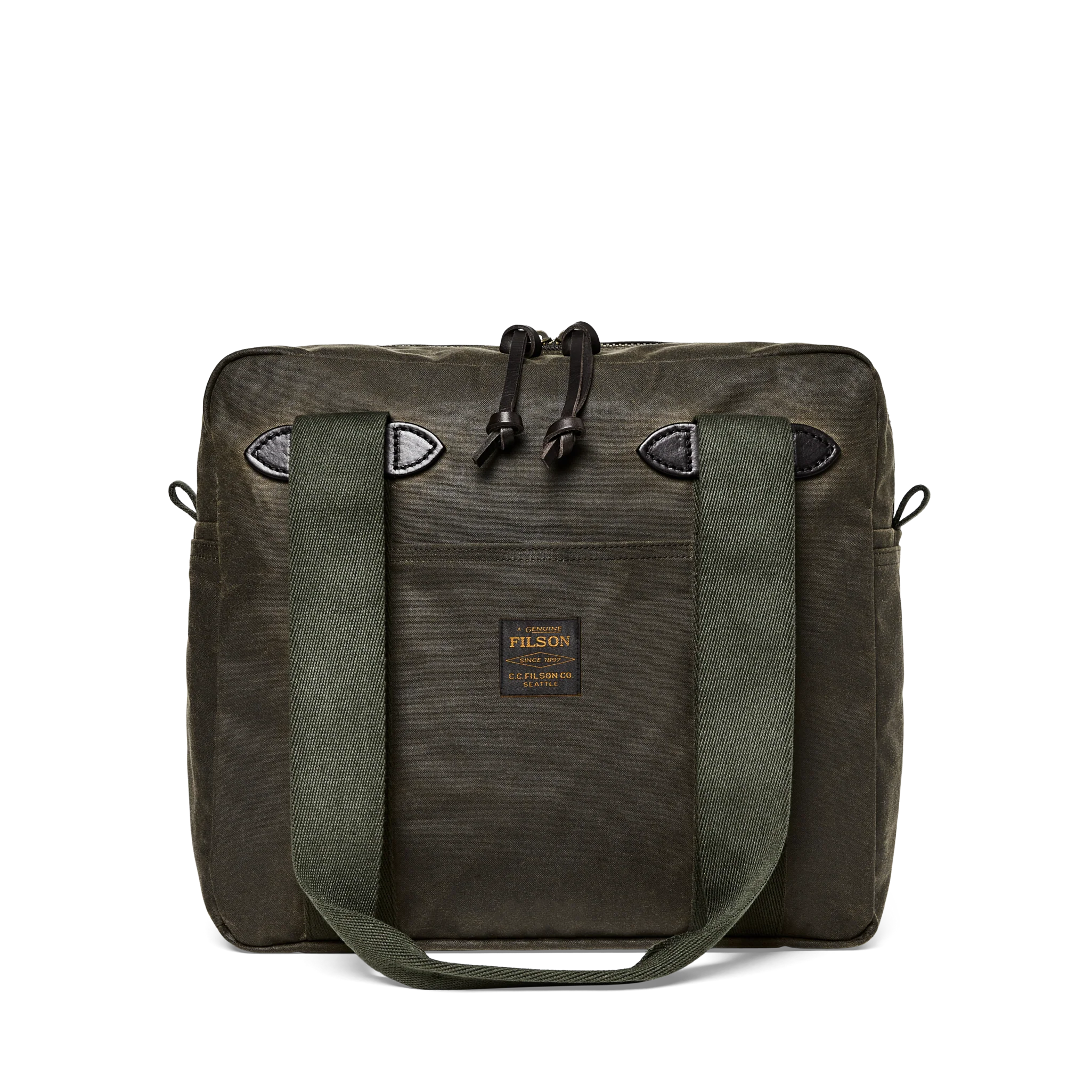 Tin Cloth Zipper Tote Bag - Otter Green
