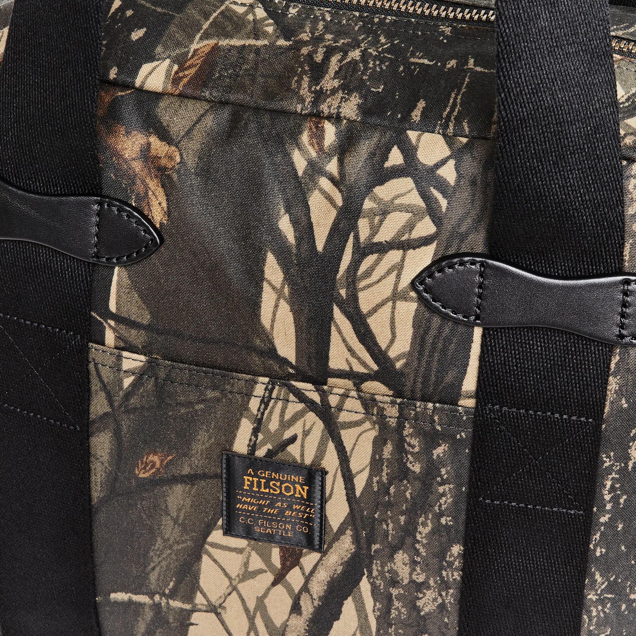 Tin Cloth Zipper Tote Bag - Realtree Hardwoods Camo
