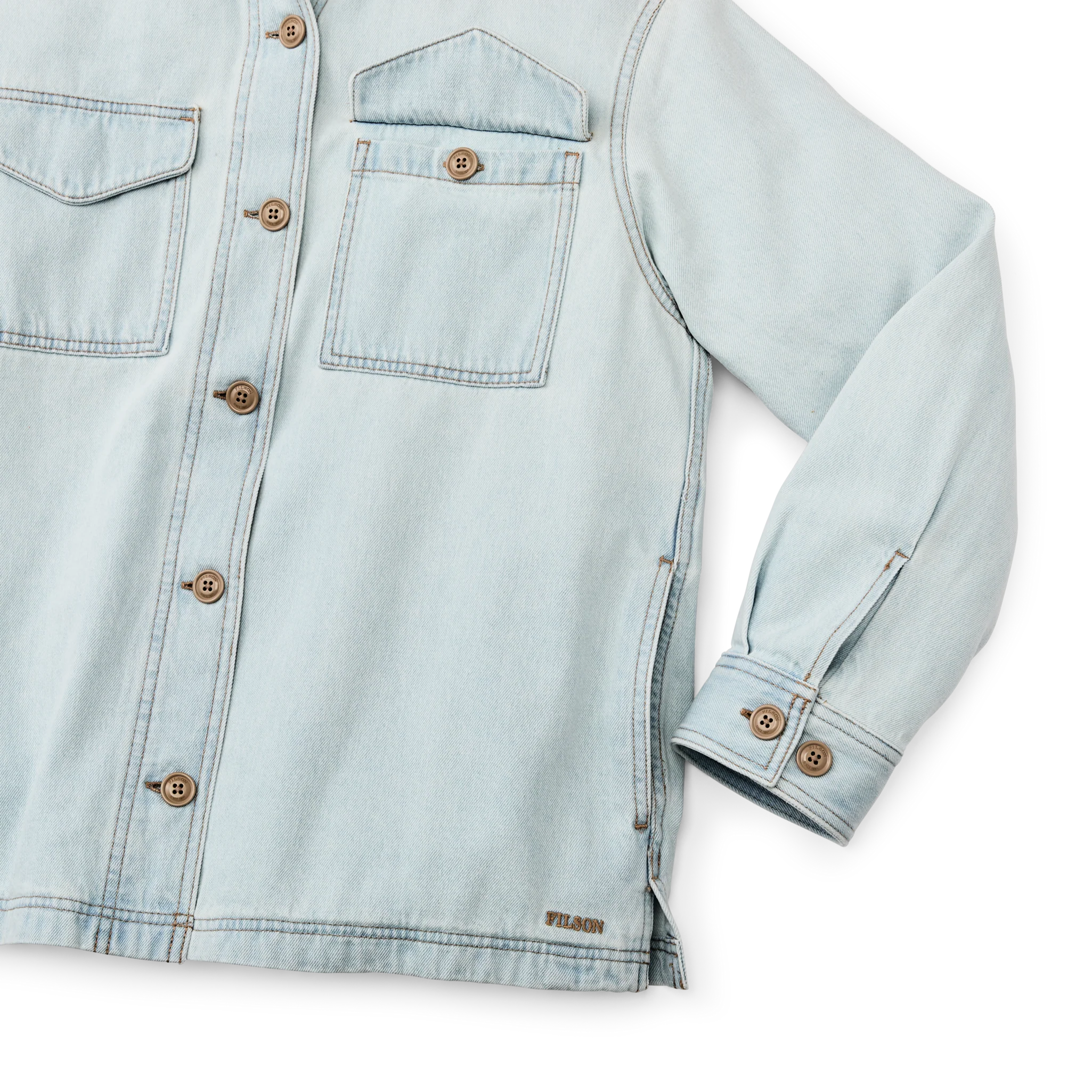 Women's 9-oz. Denim Jac-shirt - Sun Bleach