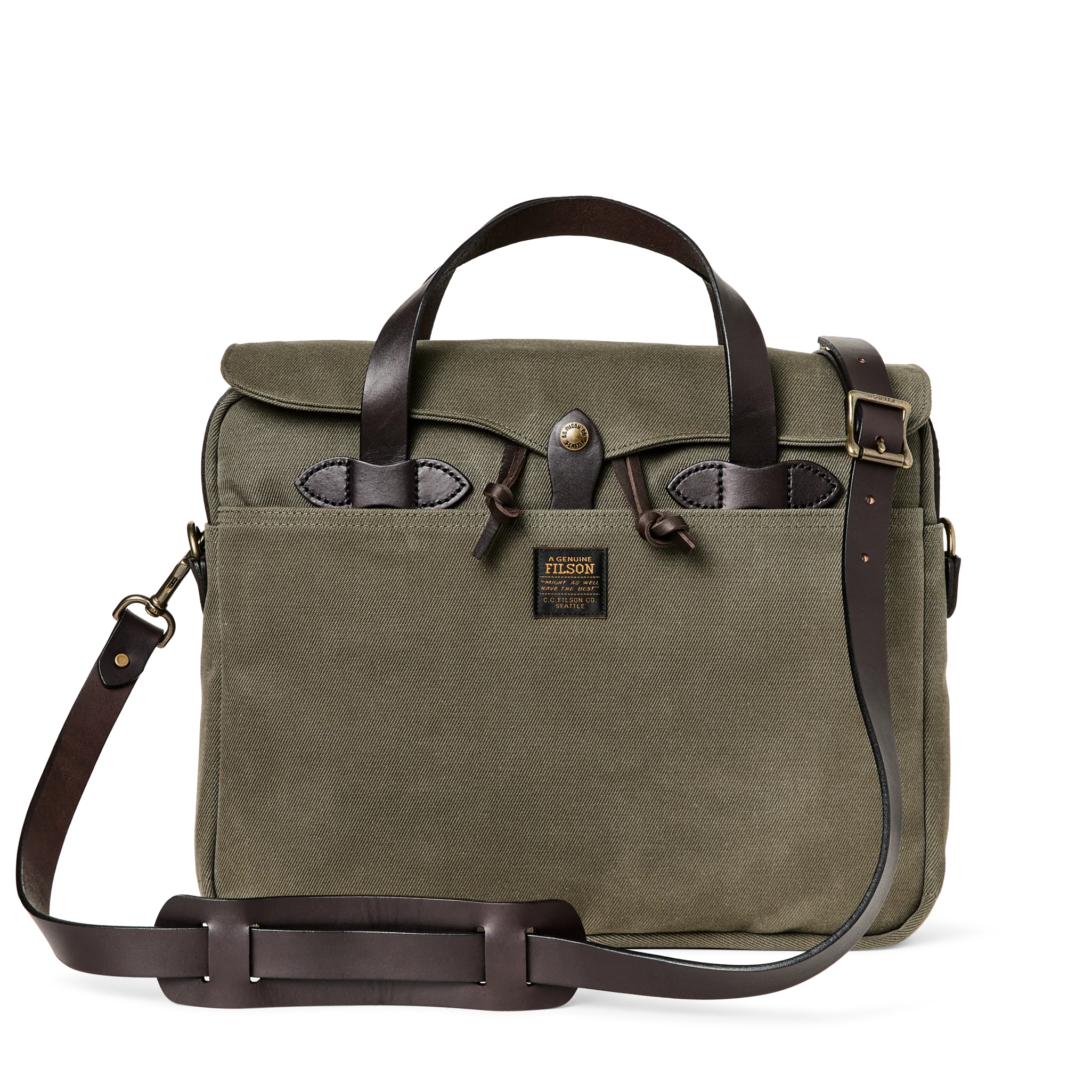 Rugged Twill Original Briefcase - Otter Green