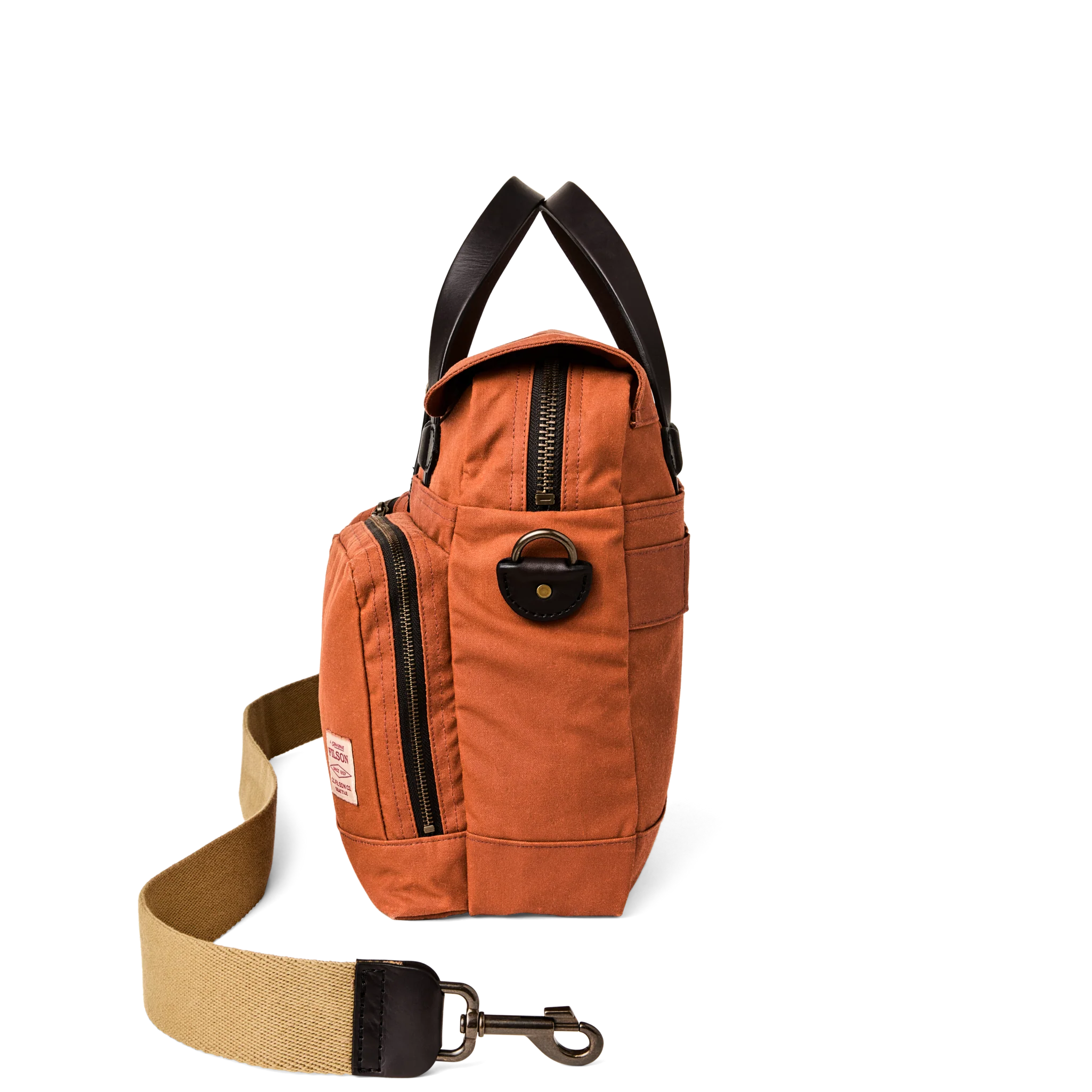 24 Hour Tin Cloth Briefcase - Rust
