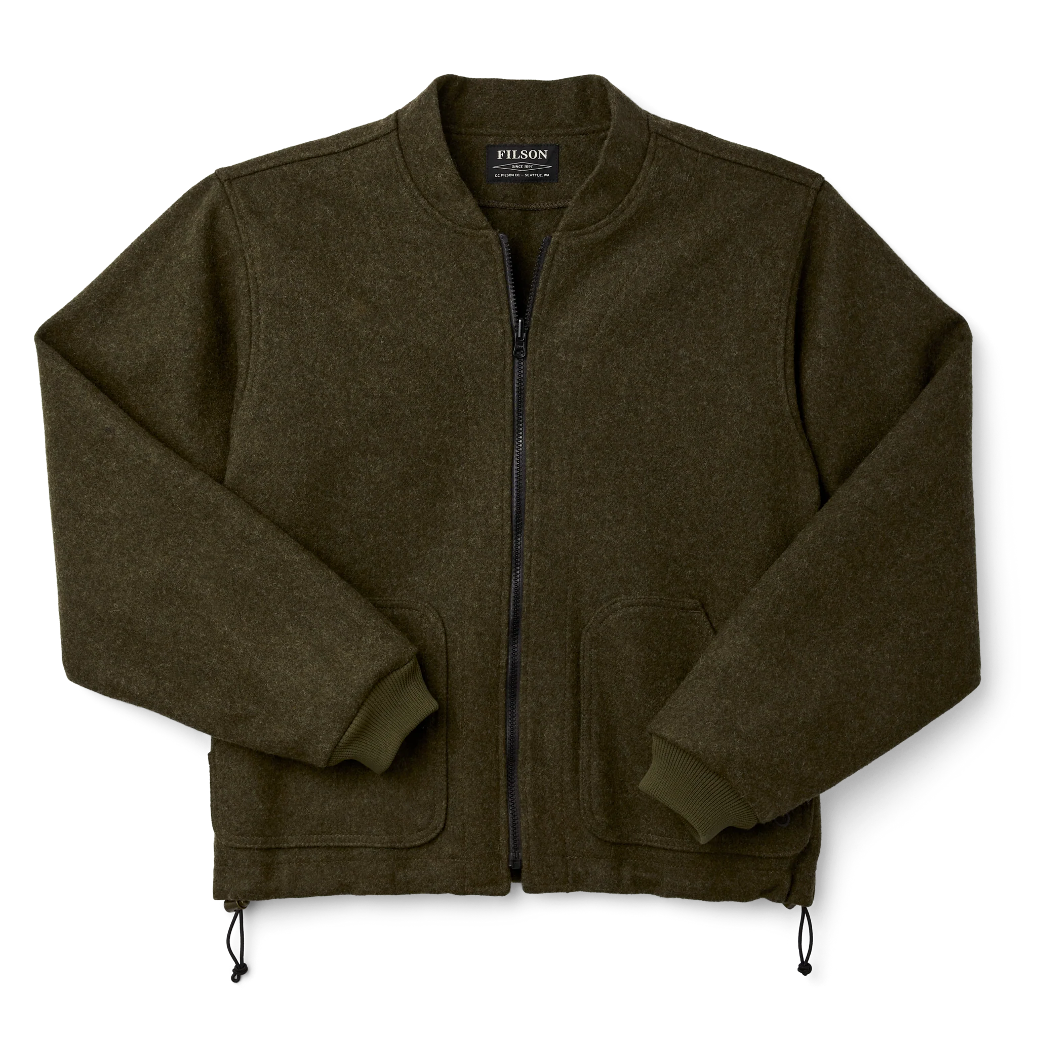 Mackinaw Wool Jacket Liner - Forest Green