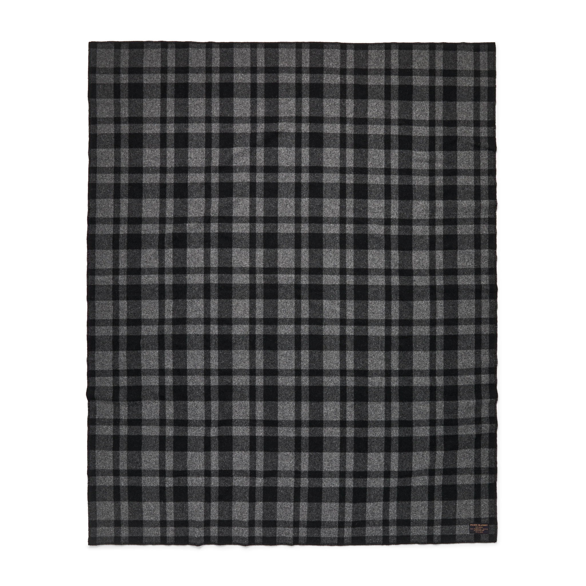Mackinaw Wool Blanket - Charcoal Black