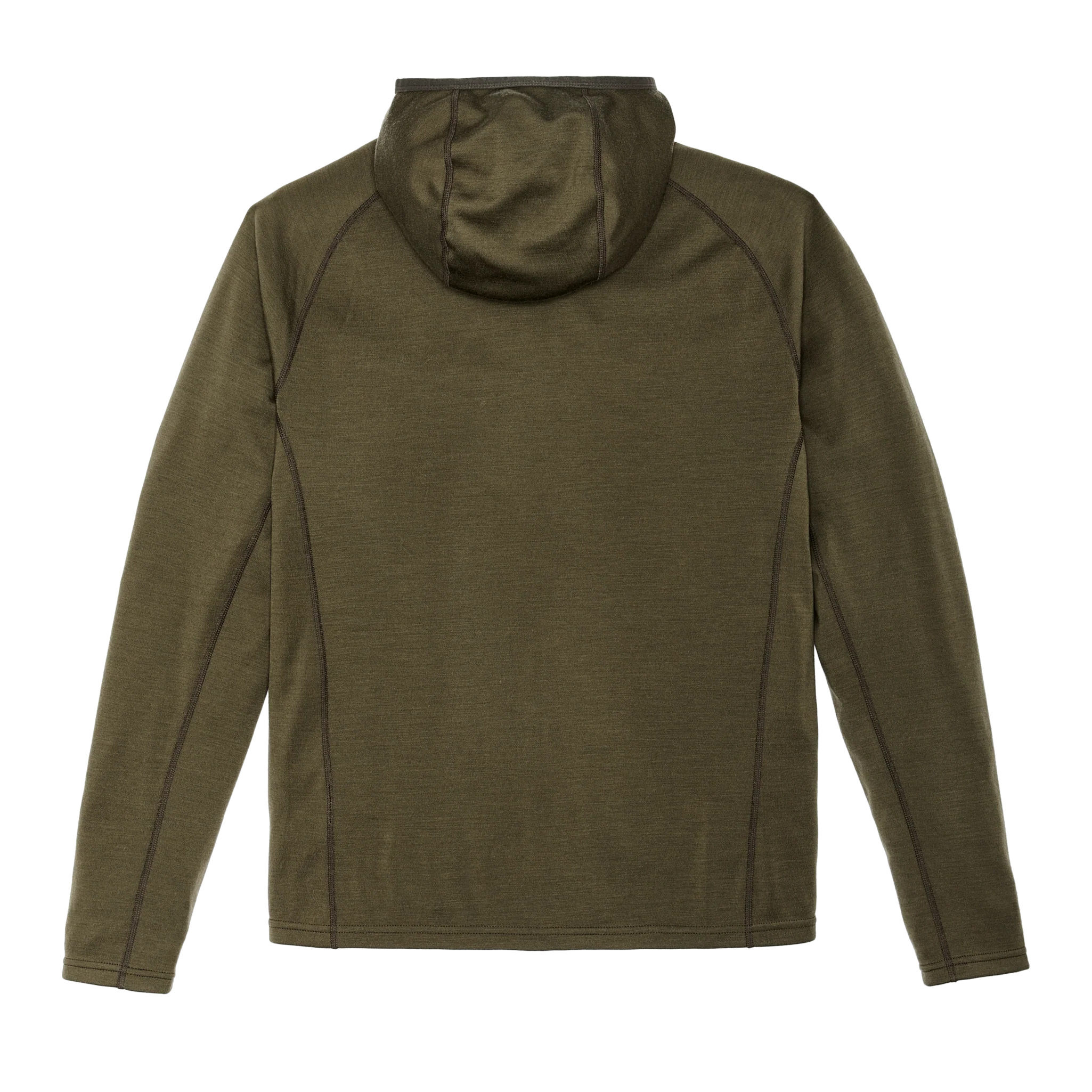 400g Merino Wool Hoodie - Dark Olive