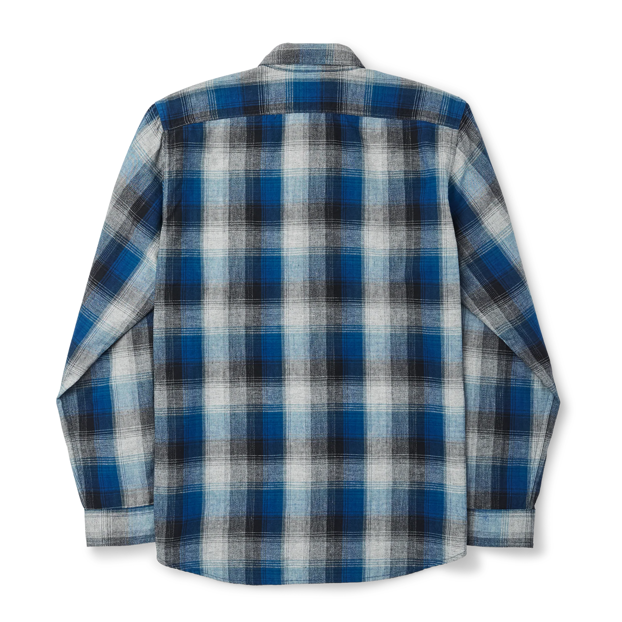 Rustic Oxford Shirt - Indigo/black/charcoal Plaid