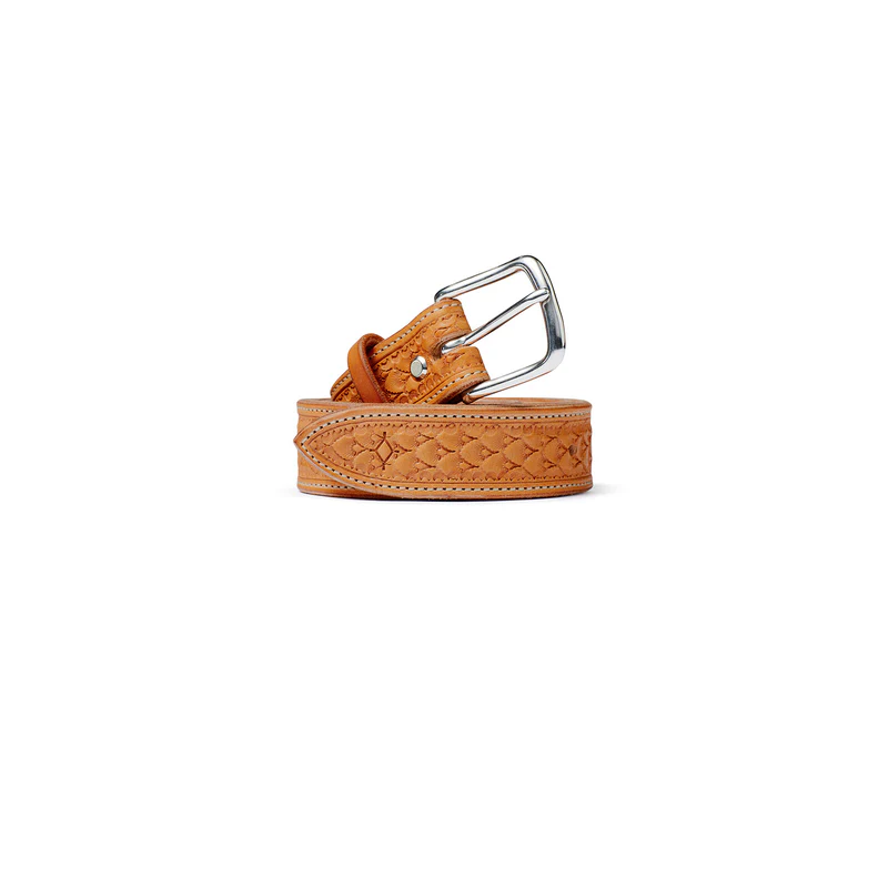 Women's Stamped Belt - Natural