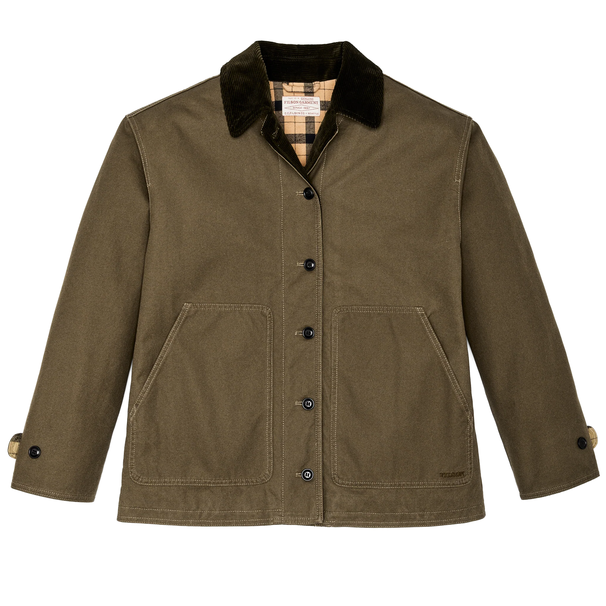 Women's Dry Tin Barn Coat - Marsh Olive