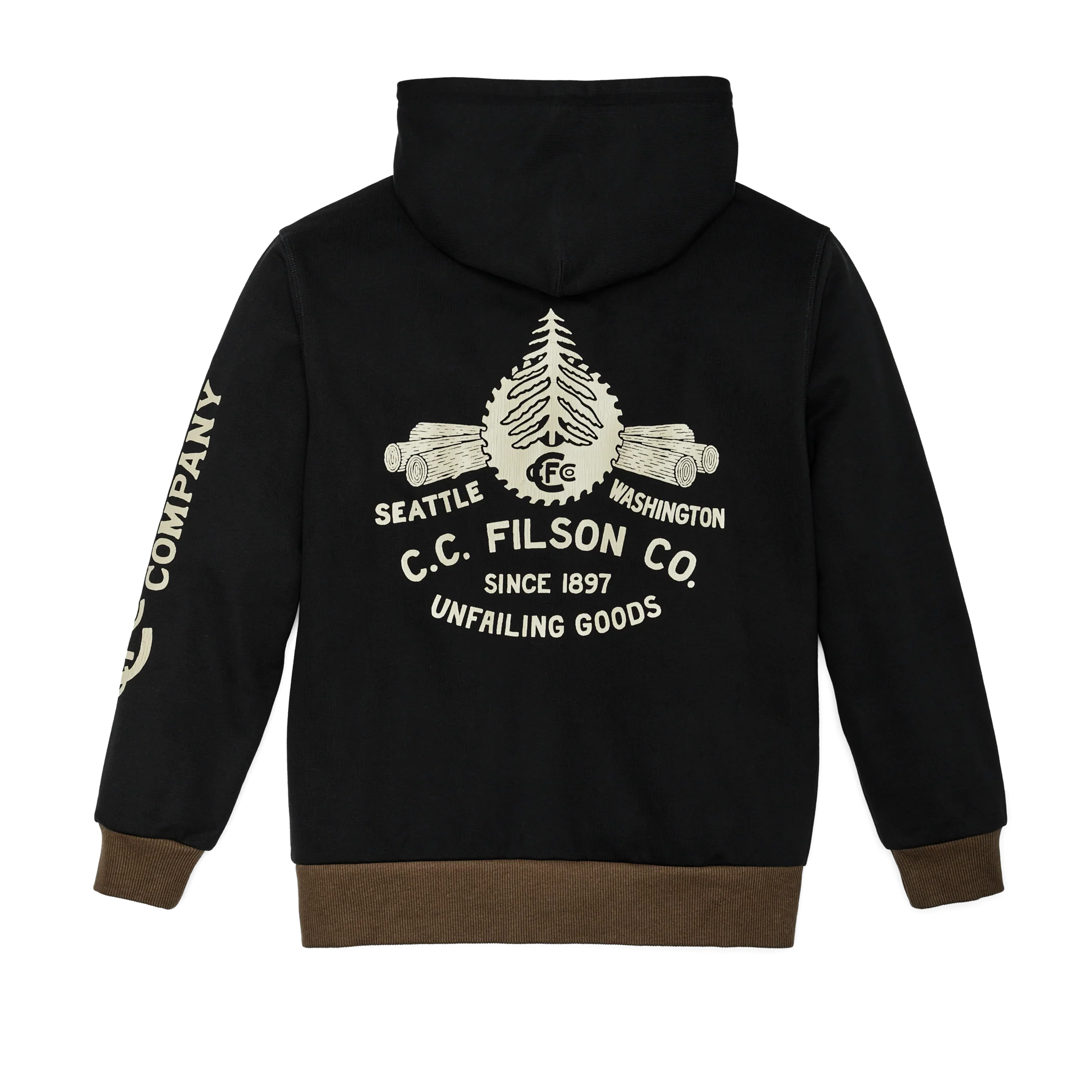 Prospector Graphic Hoodie - Black / Log Mill
