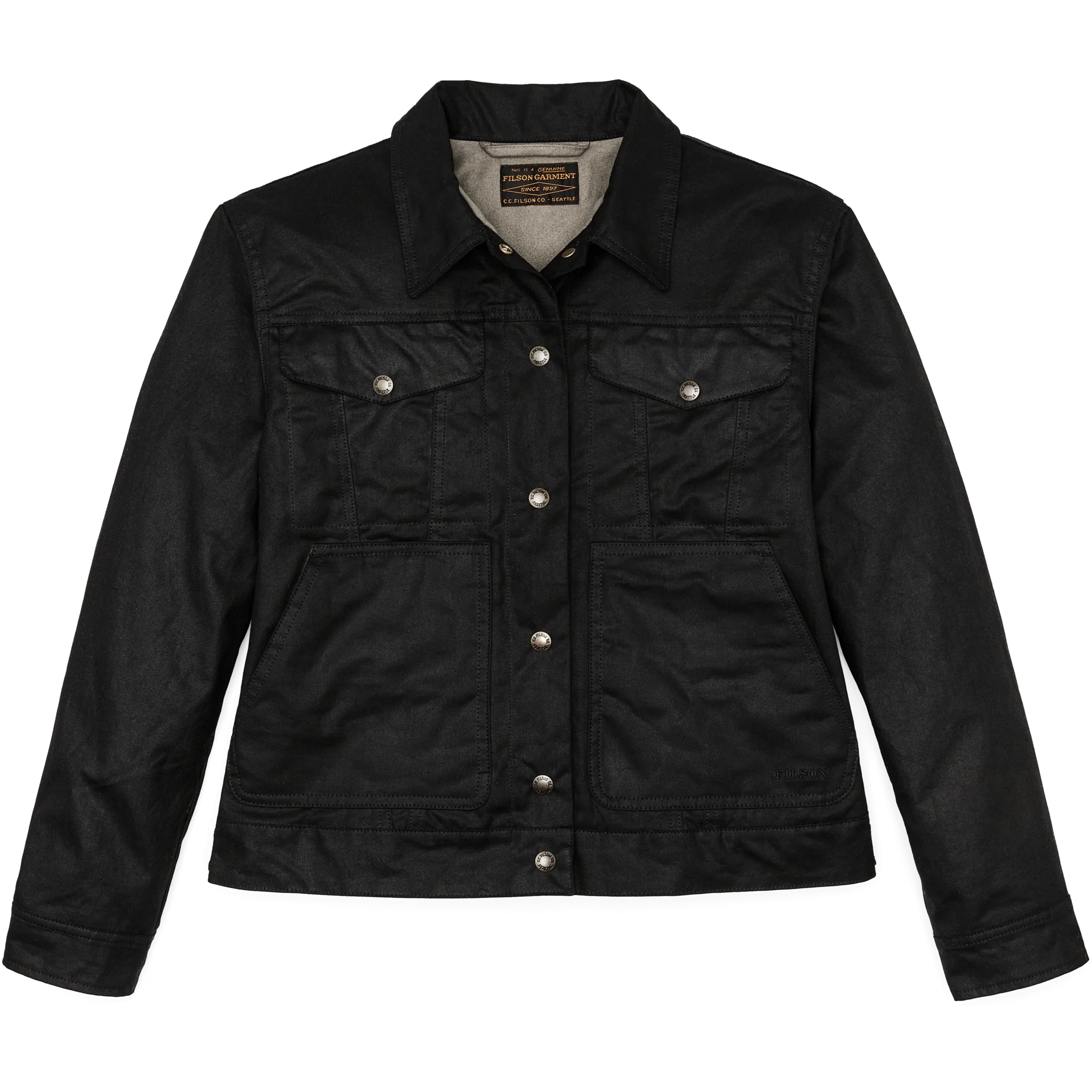 Women's Short Lined Cruiser Jacket - Black
