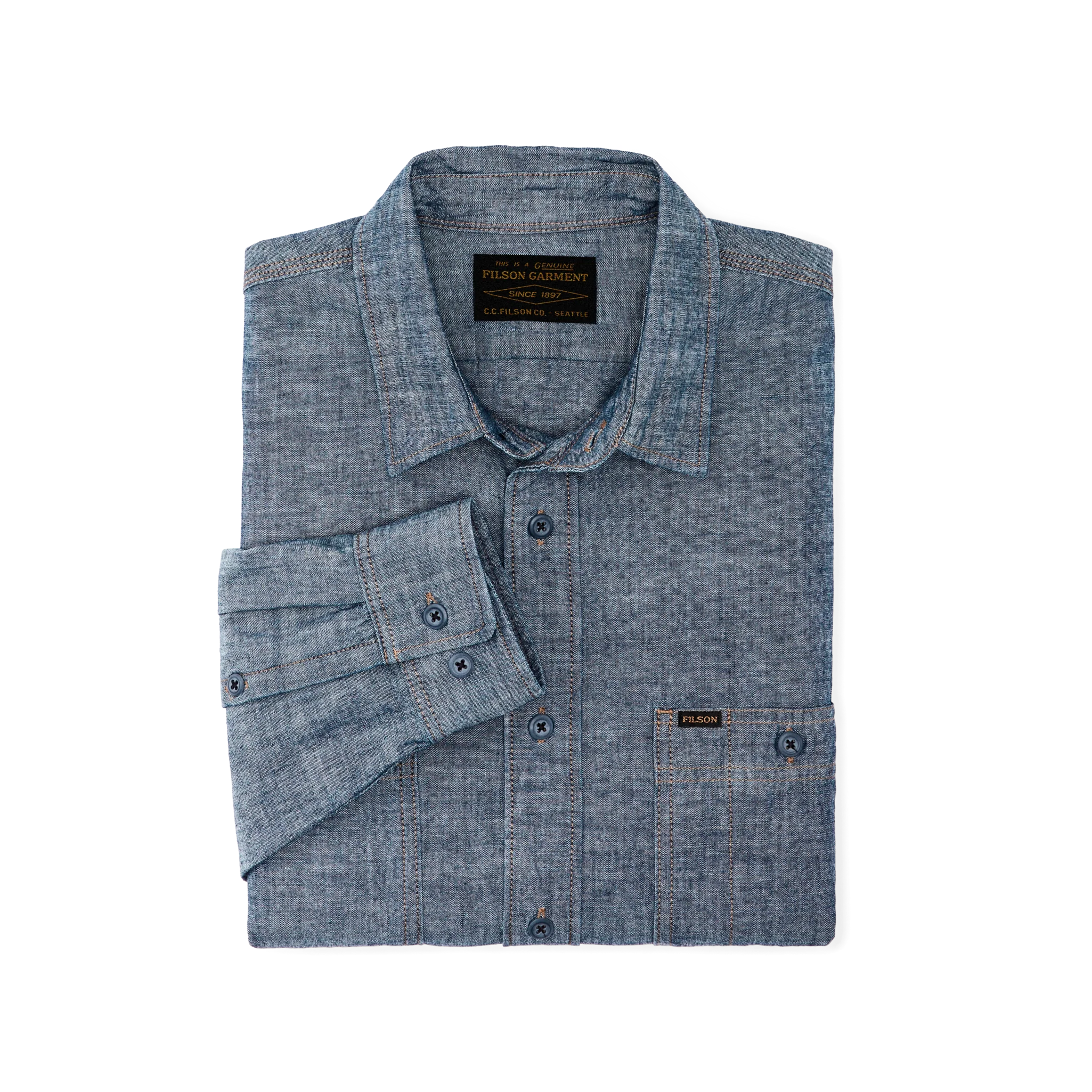 Chambray Cpo Shirt - Rinsed Indigo Chambray