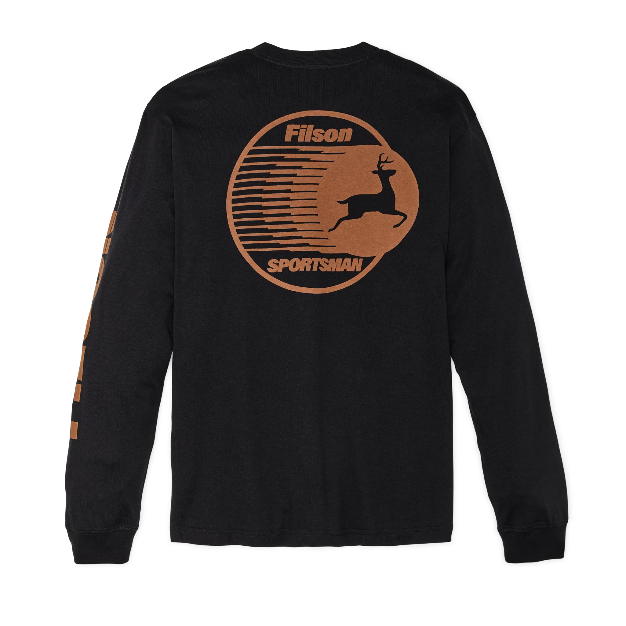 Long Sleeve Frontier Graphic T-shirt - Black / Sportsman