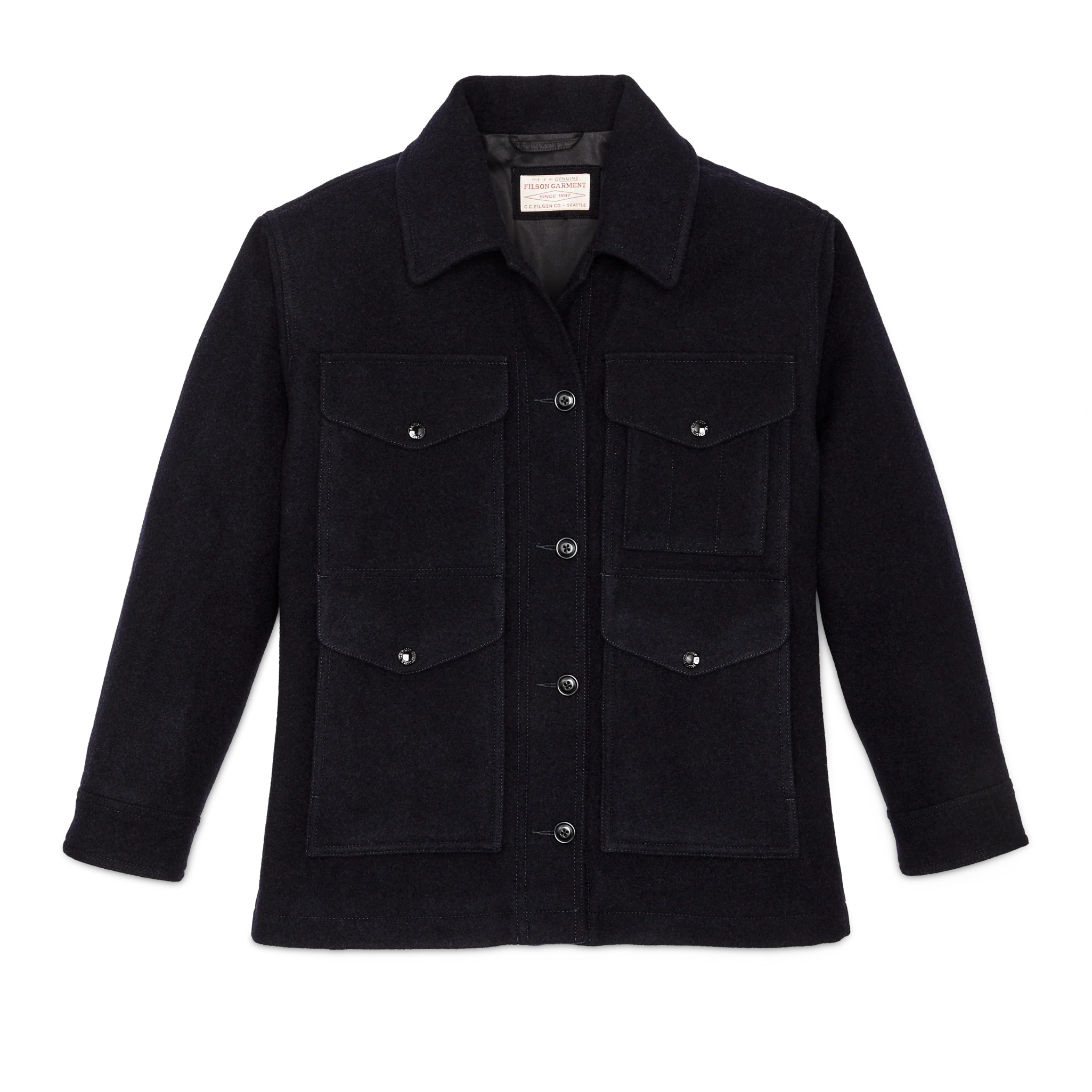 Women's Mackinaw Wool Cruiser Jacket - Navy