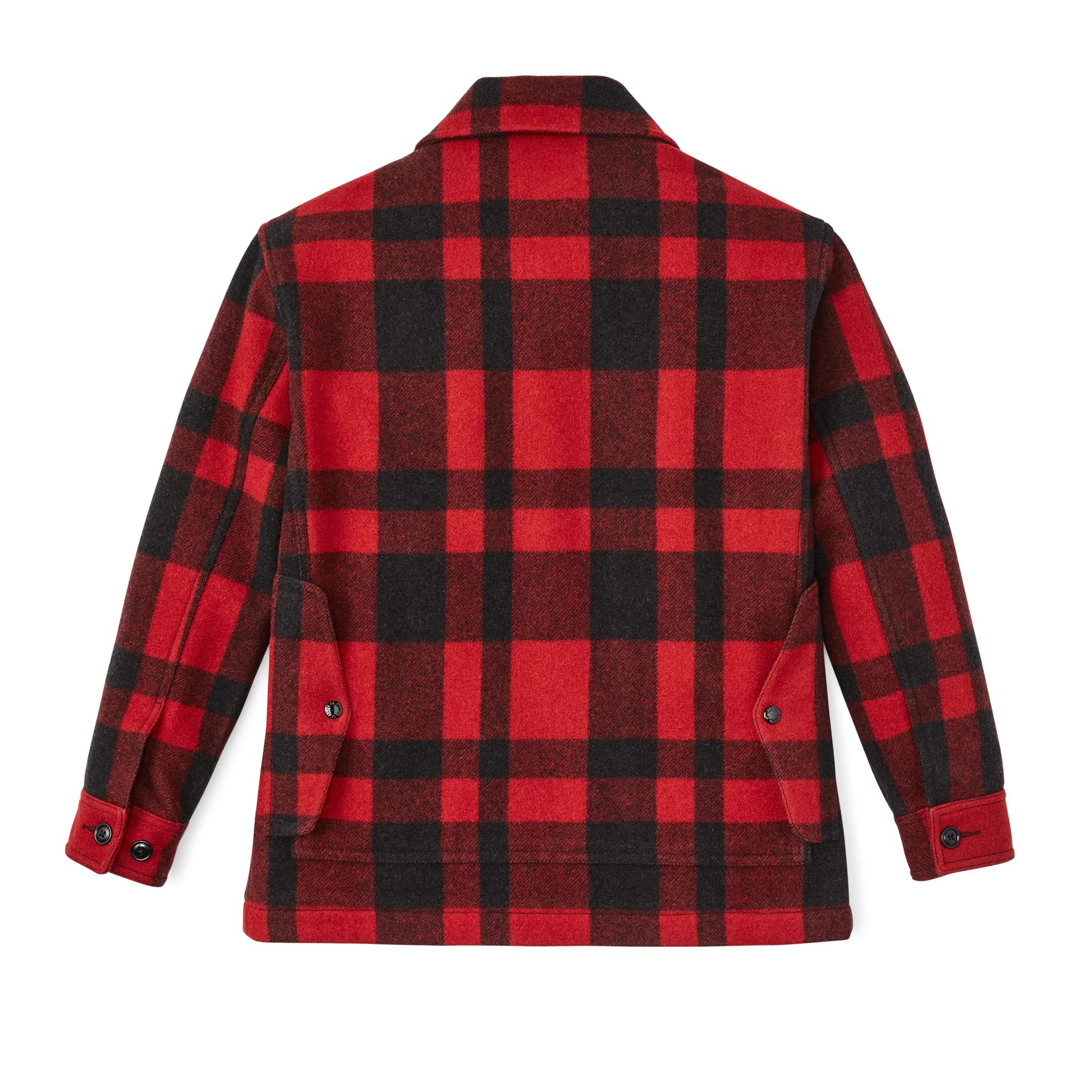 Women's Mackinaw Wool Cruiser Jacket - Red / Black Plaid